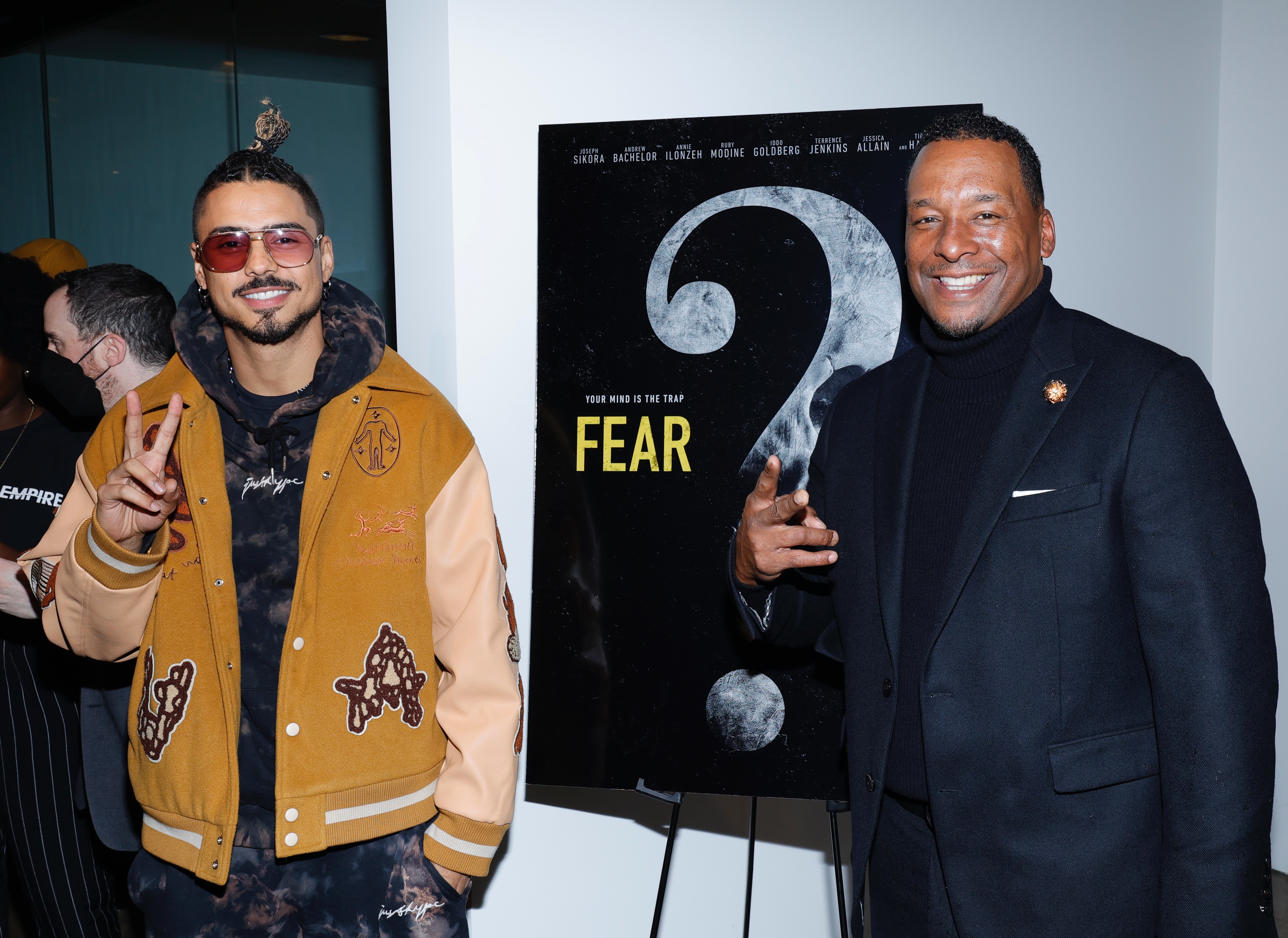 Quincy Brown and Deon Taylor attend the Overcoming Fear Mixer on January 9, 2023, in Santa Monica, California. | Source: Getty Images