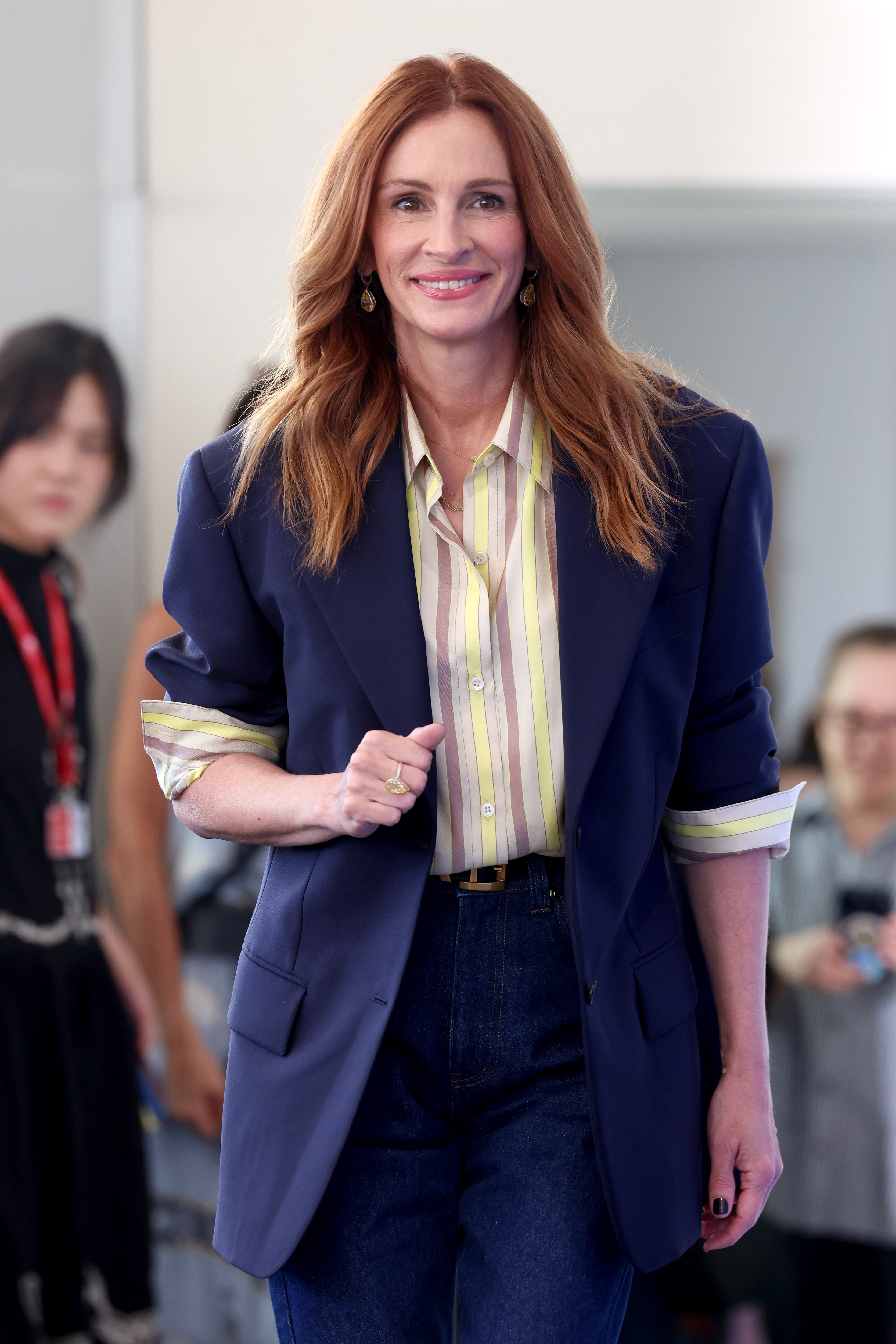Julia Roberts at the "After The Hunt" photocall during the 82nd Venice International Film Festival on August 29, 2025, in Italy. | Source: Getty Images