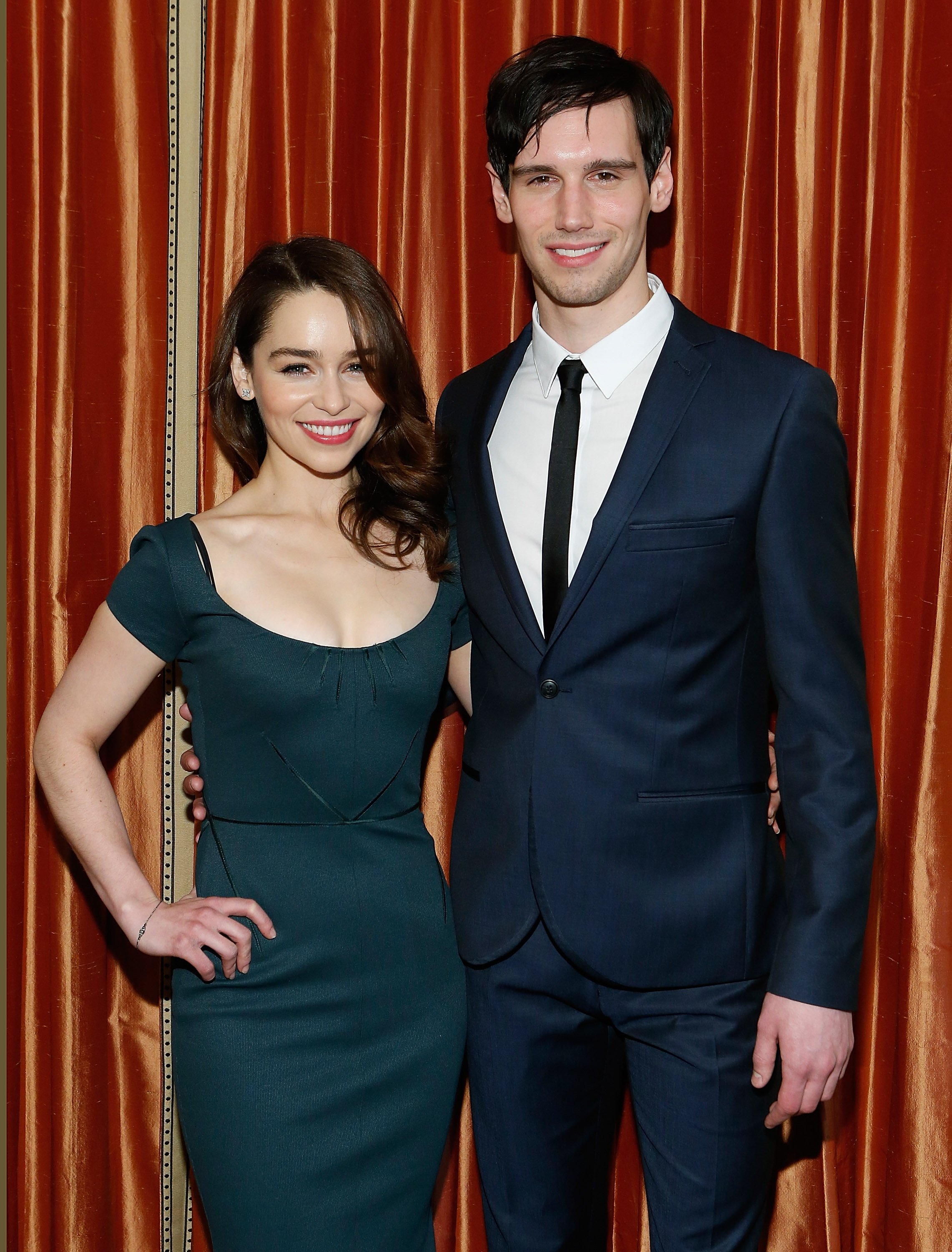 Emilia Clarke and Cory Michael Smith attend the "Breakfast At Tiffany's" Press Preview at Cafe Carlyle on February 27, 2013, in New York City. | Source: Getty Images