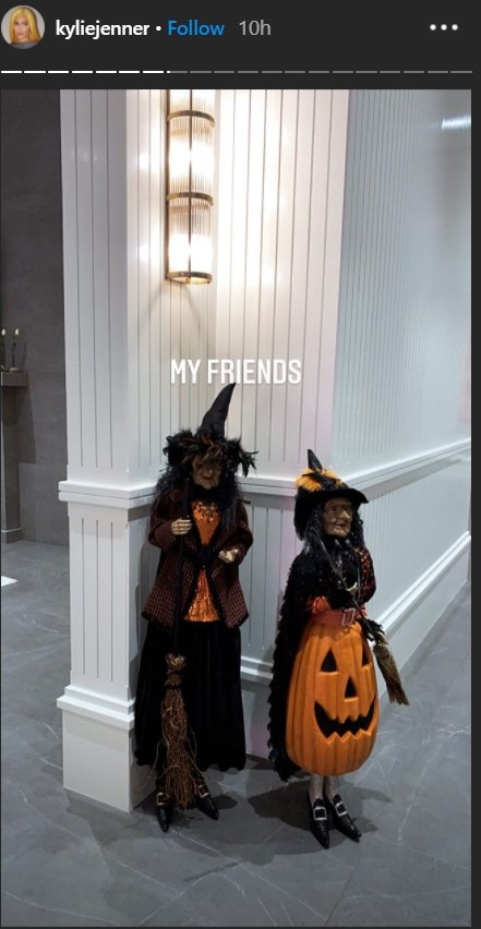 Kylie Jenner's "witch friends" as shown on her Instagram Stories as she prepares for Halloween 2020. I Image: Instagram/ kyliejenner