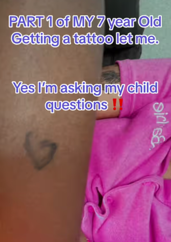 The tattoo in question | Source: TikTok.com/newskii_soexotic24