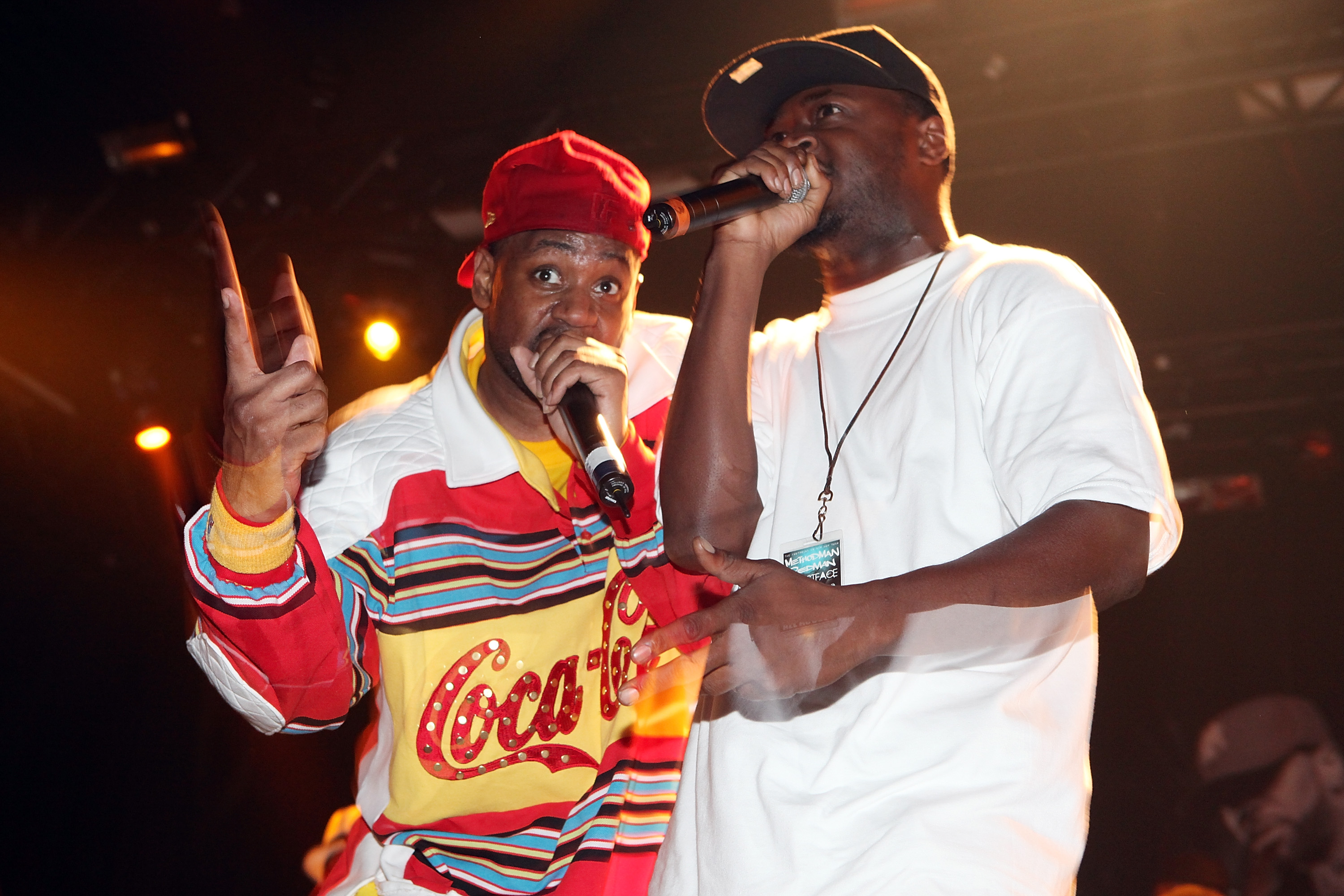 Ghostface Killah and his son Sun God at Nokia Theater on July 30, 2009, in New York City. | Source: Getty Images