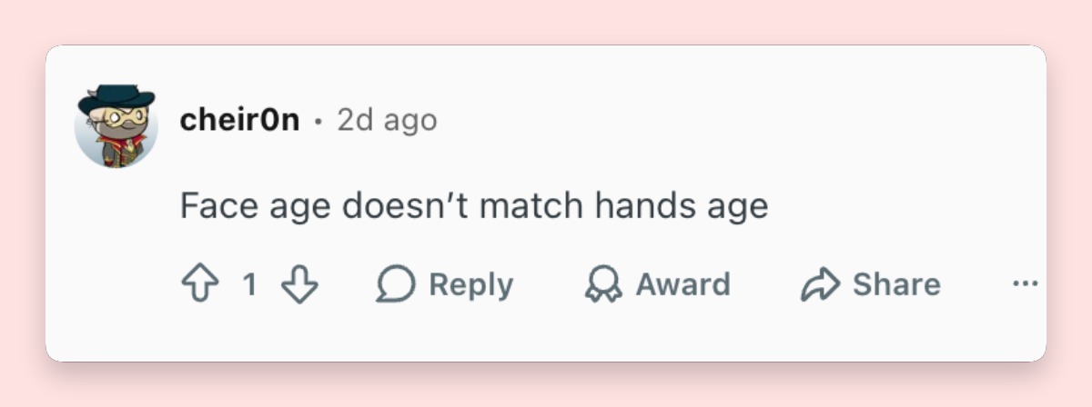 A netizen's comment about John Travolta's appearance at the 79th Cannes Film Festival in May 2026 | Source: Reddit/popculturechat