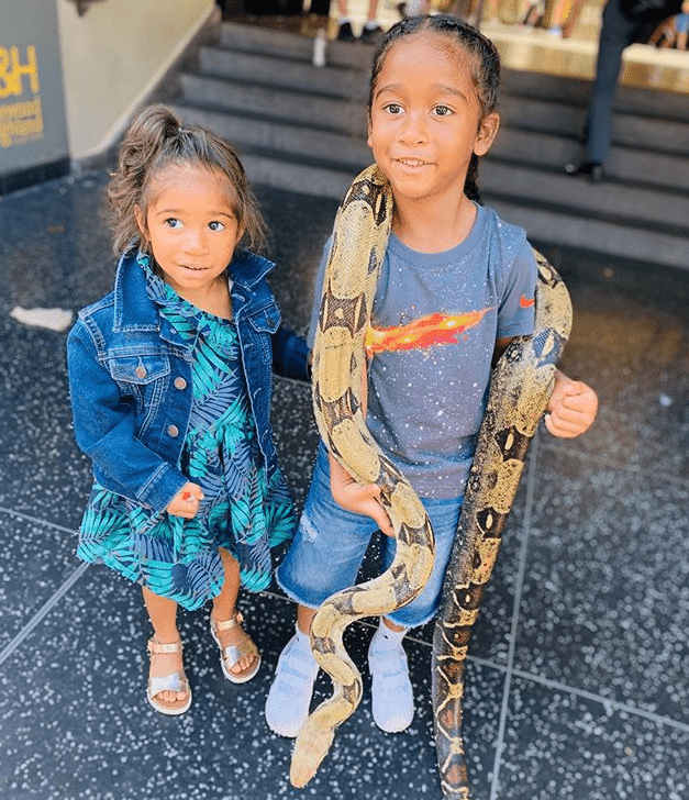 Omarion & Jones’ kids, A’mei (L) and Megaa (R). |Photo: Instagram/@aprylsjones