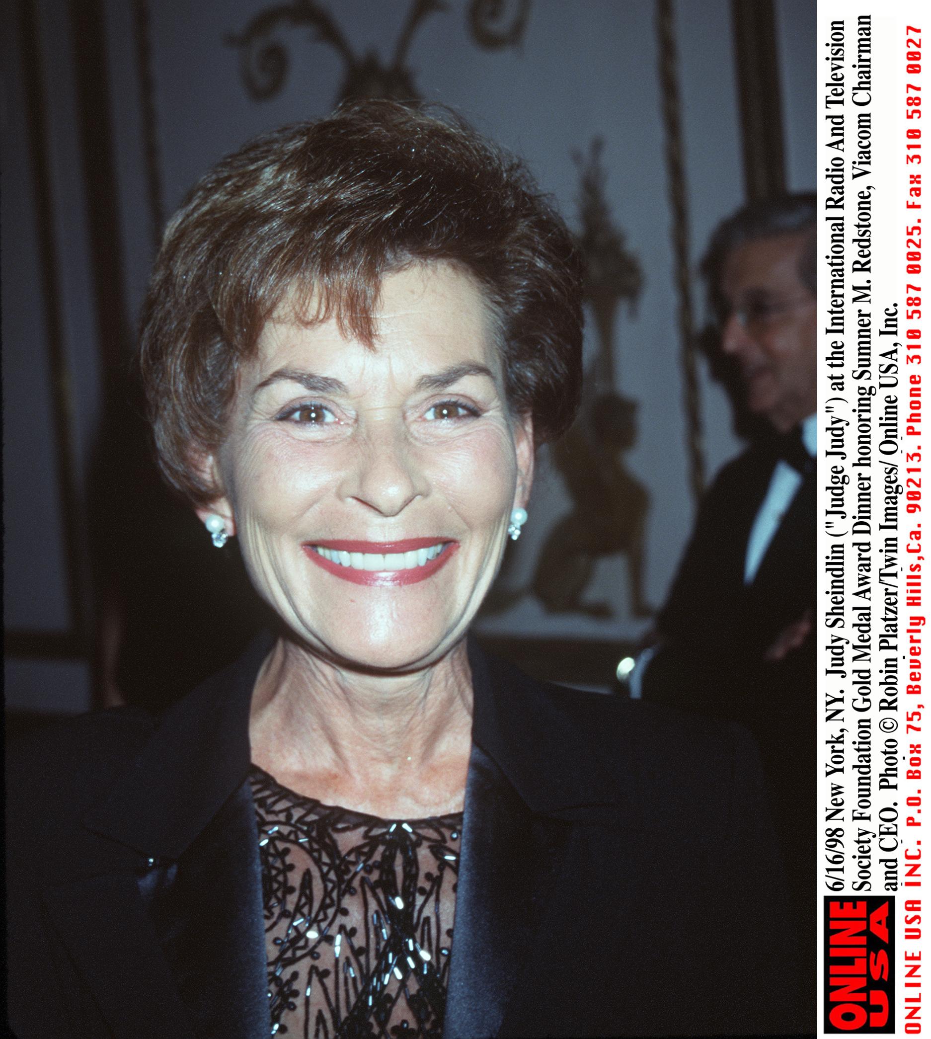 Judy Sheindlin at the International Radio and Television Society Foundation Gold Medal Award Dinner on June 16, 1998, in New York | Source: Getty Images