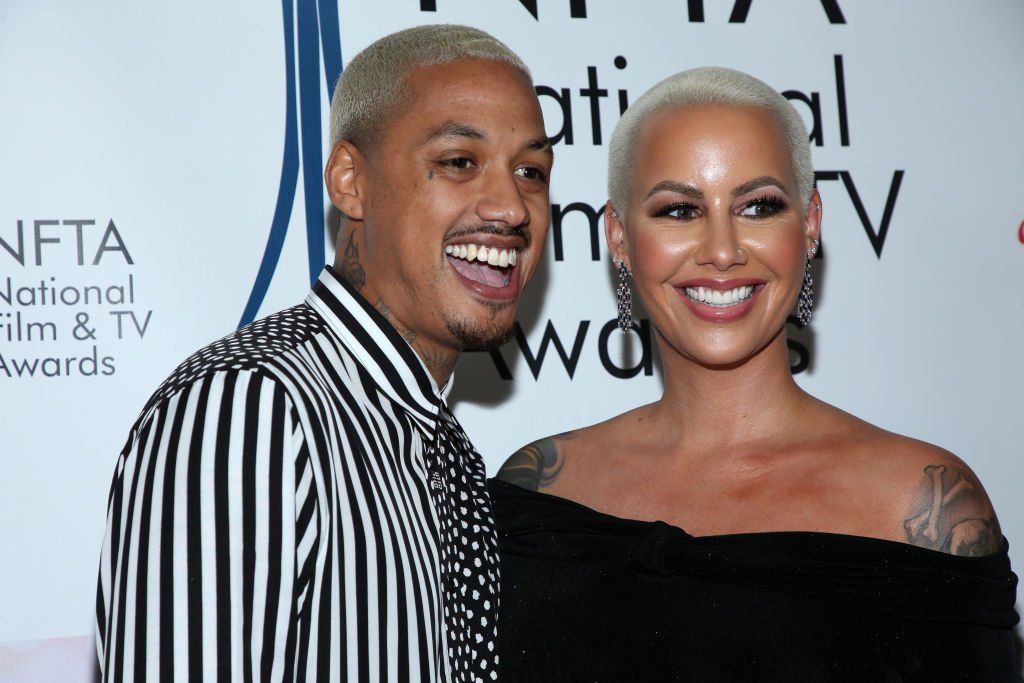 Amber Rose (R) and AE attend the National Film and Television Awards Ceremony at Globe Theatre | Photo: Getty Images