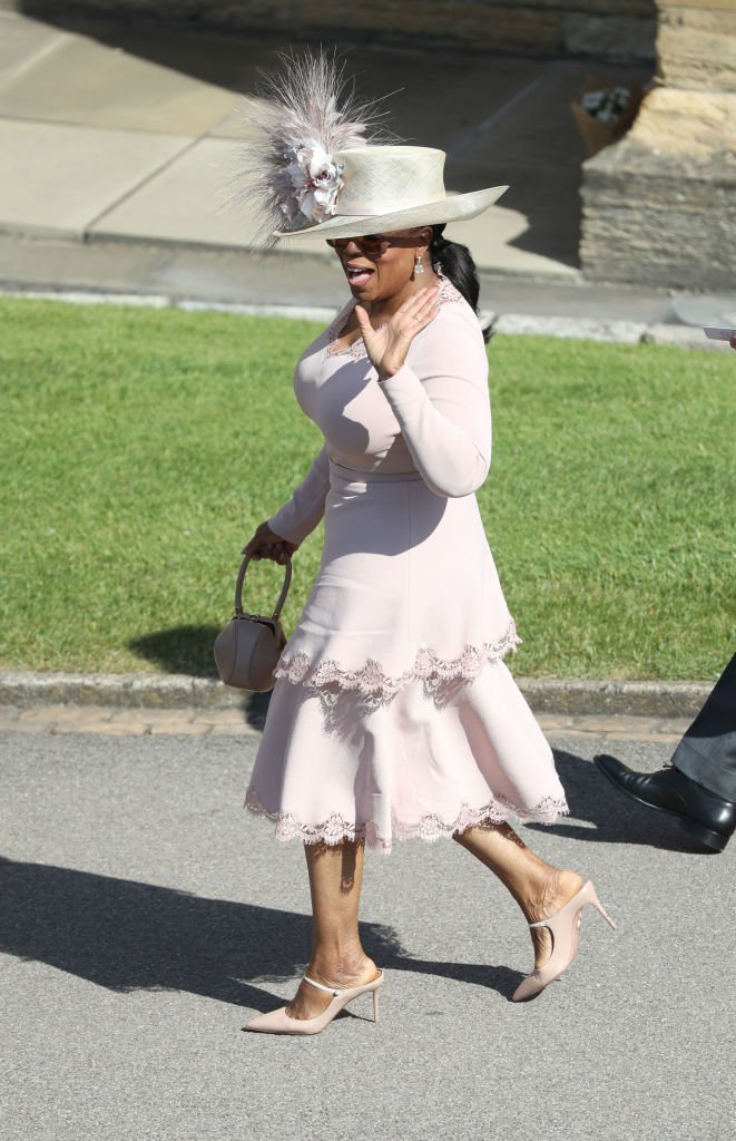 Oprah Winfrey attending the royal wedding of Meghan Markle and Prince Harry in May 2018 | Photo: Getty Images