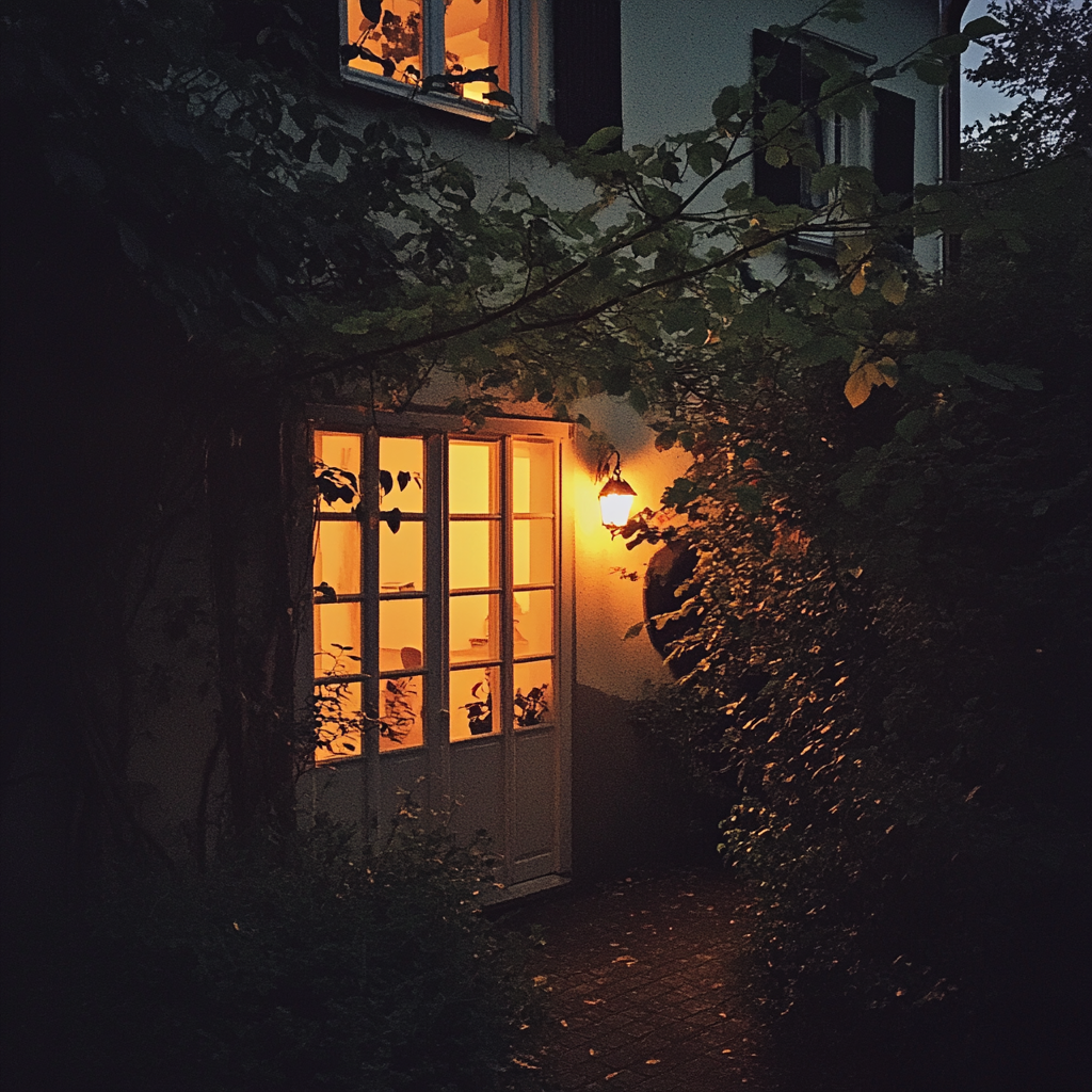 A light on in an house | Source: Midjourney