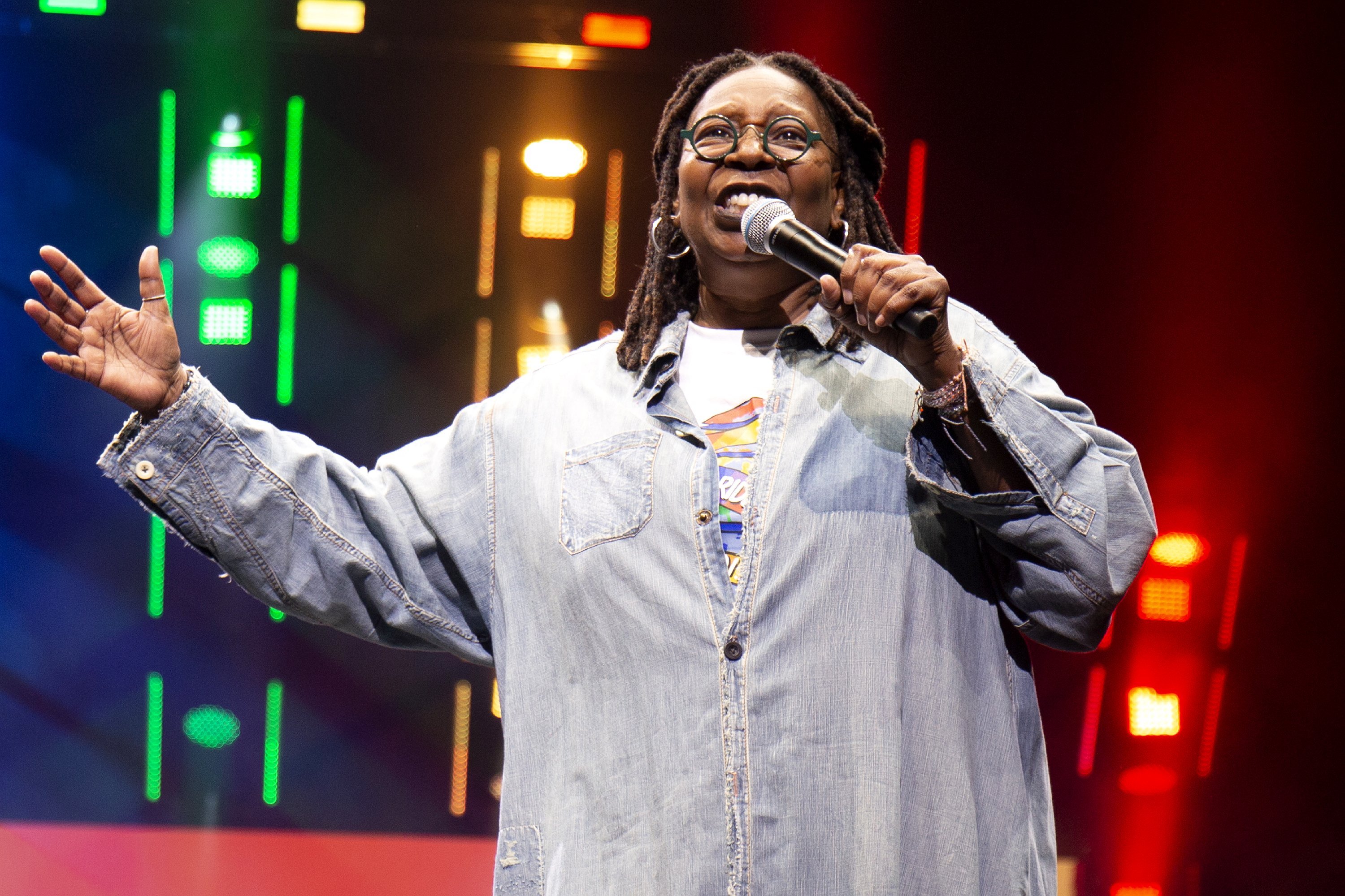 Whoopi Goldberg onstage during Opening Ceremony 'WorldPride NYC 2019' at Barclays Center on June 26, 2019, in New York City. | Source: Getty Images.