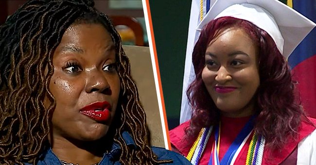 [Left] A picture of Tonie McNair. [Right] A picture of Angel Thomas on her graduation day. | Photo: twitter.com/myfox8 | youtube.com/FOX8 WGHP