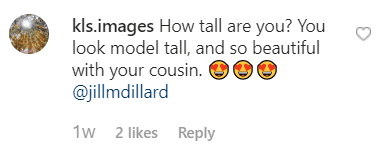 A fan's comment on Jill's Instagram post | Instagram: @jillmdillard