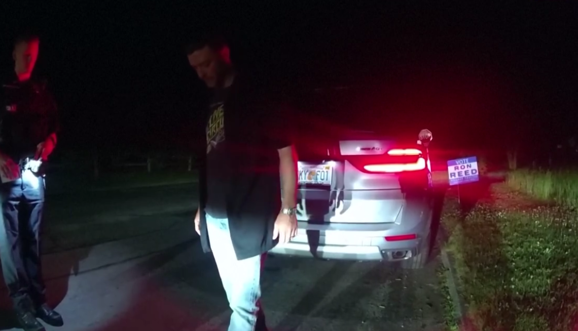 Justin Timberlake's DWI arrest bodycam footage, posted on March 22, 2026 | Source: Facebook/Entertainment Tonight