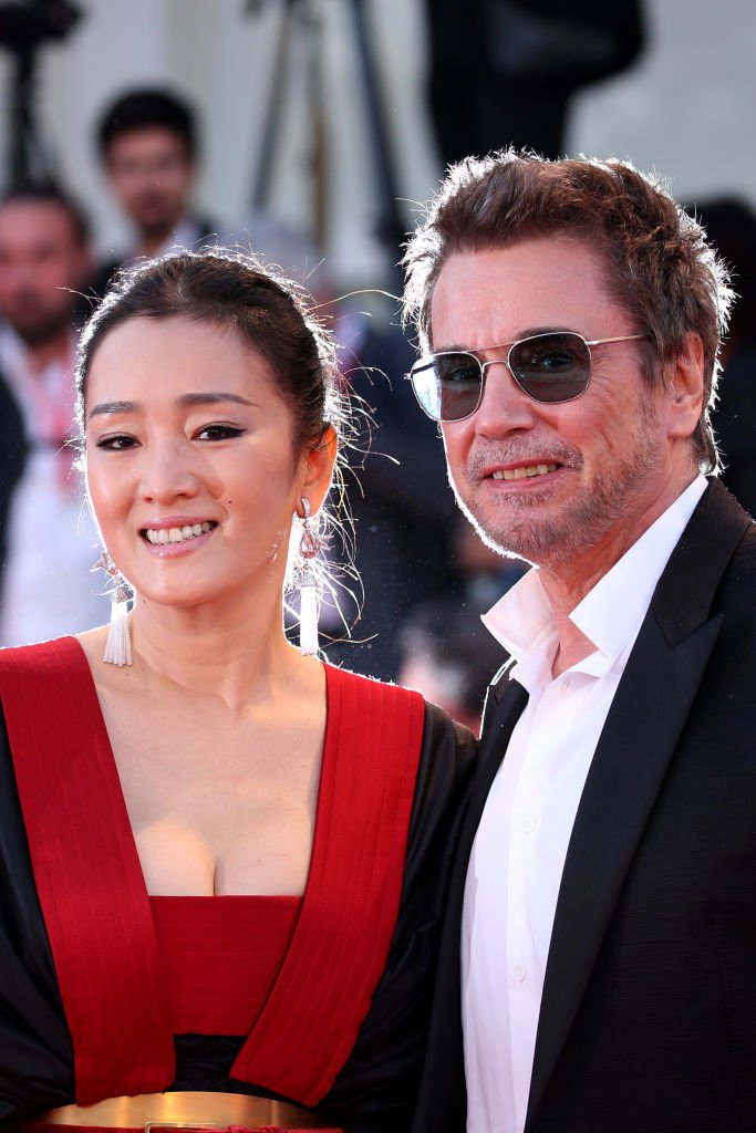 Gong Li et Jean-Michel Jarre le 4 septembre 2019 à Venise. l Source : Getty Images