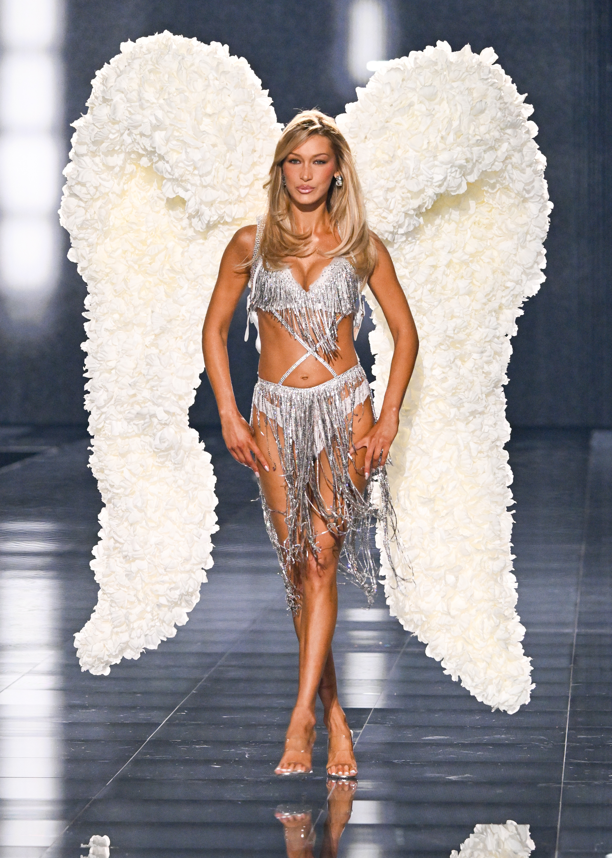 Bella Hadid at the Victoria's Secret Fashion Show held at Steiner Studios on October 15, 2025 in New York | Source: Getty Images