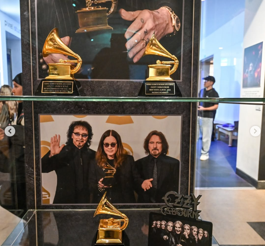 An award and picture display seen in the exhibition, dated June 25, 2025 | Source: Instagram/centralbidbirmingham