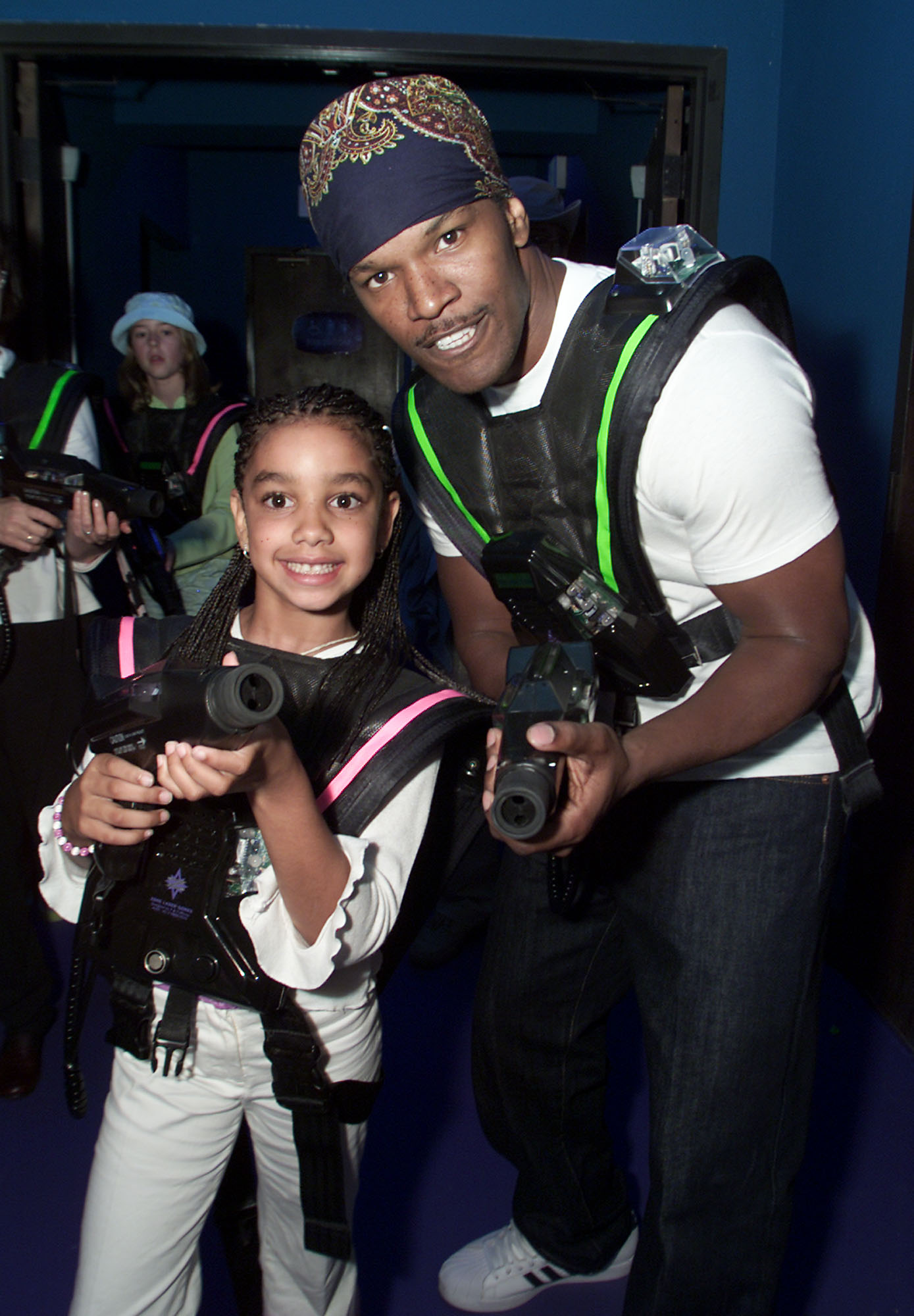 Jamie Foxx and his daughter Corinne in Los Angeles in 2001 | Source: Getty Images
