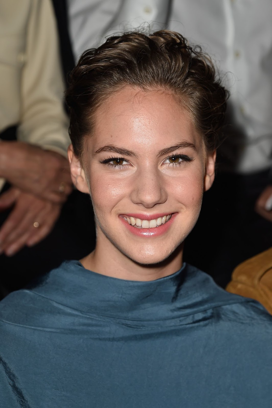 Emma Ferrer at the Lanvin show during Paris Fashion Week Womenswear Spring/Summer 2015 on September 25, 2014, in France. | Source: Getty Images