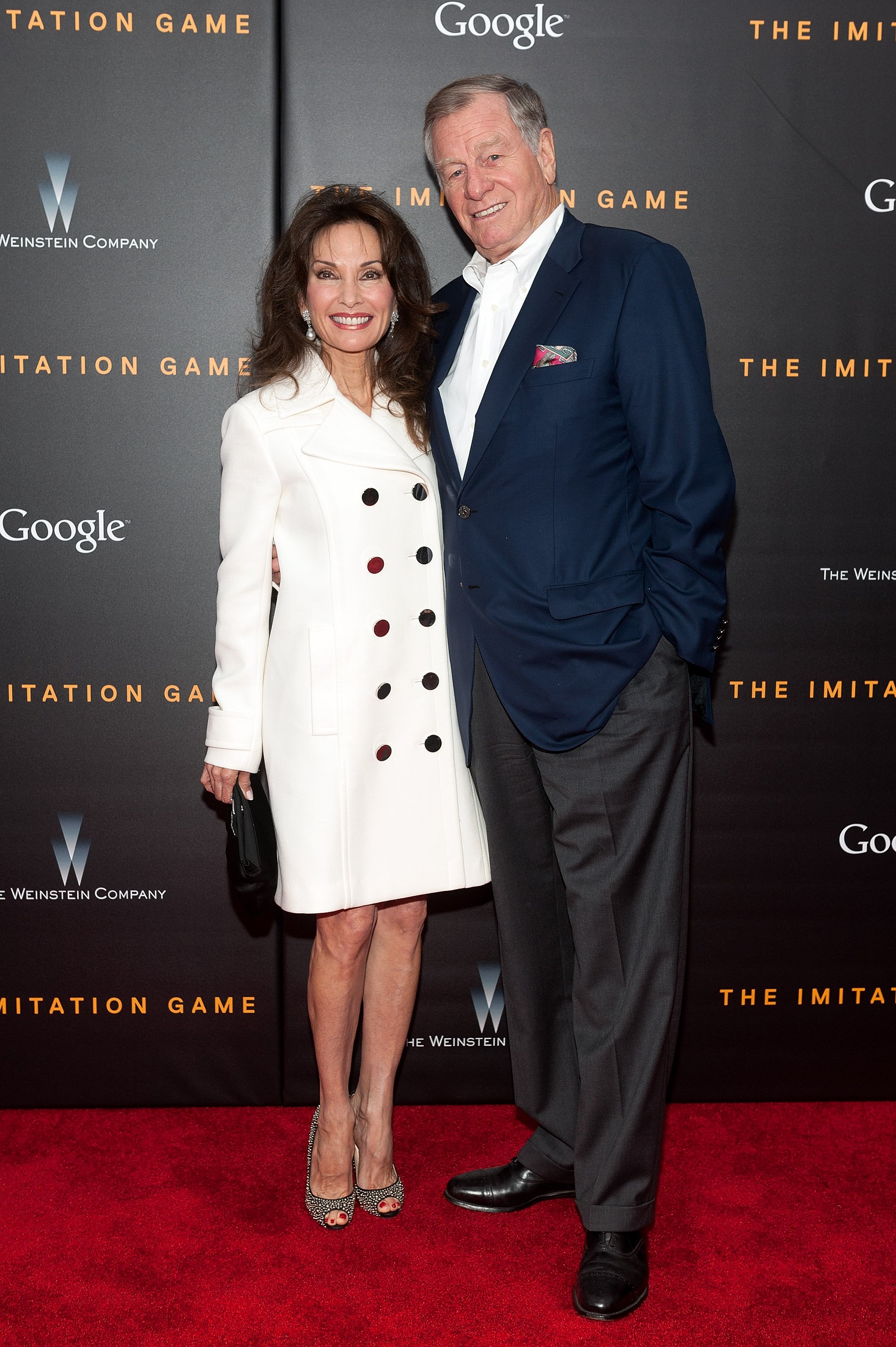 Susan Lucci and her husband Helmut Huber attend "The Imitation Game" New York Premiere at the Ziegfeld Theater on November 17, 2014, in New York City. | Source: Getty Images