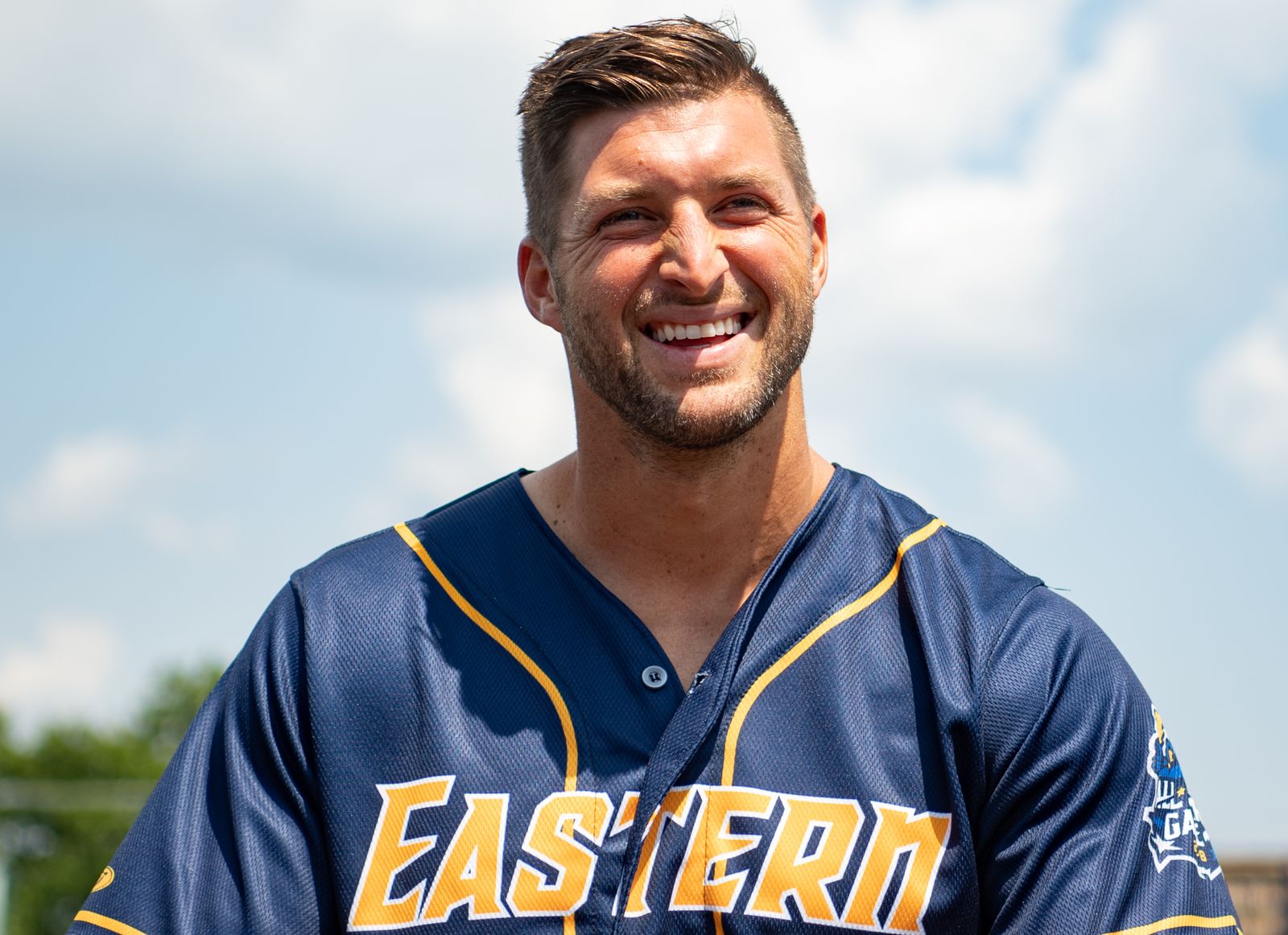 Tim Tebow before the 2018 Eastern League All Star Game at Arm & Hammer Park on July 11, 2018 | Getty Images