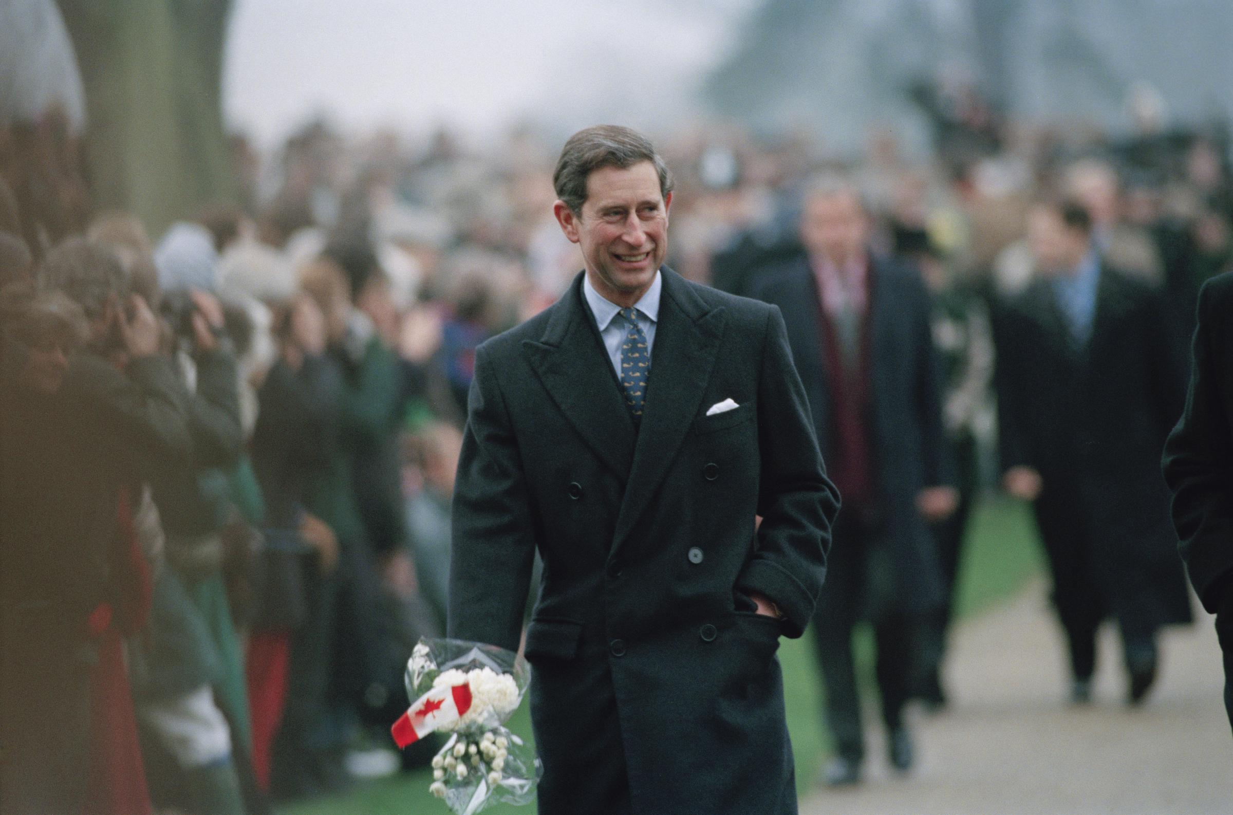 King Charles III, then Prince of Wales, photographed at Sandringham on December 25, 1993. | Source: Getty Images