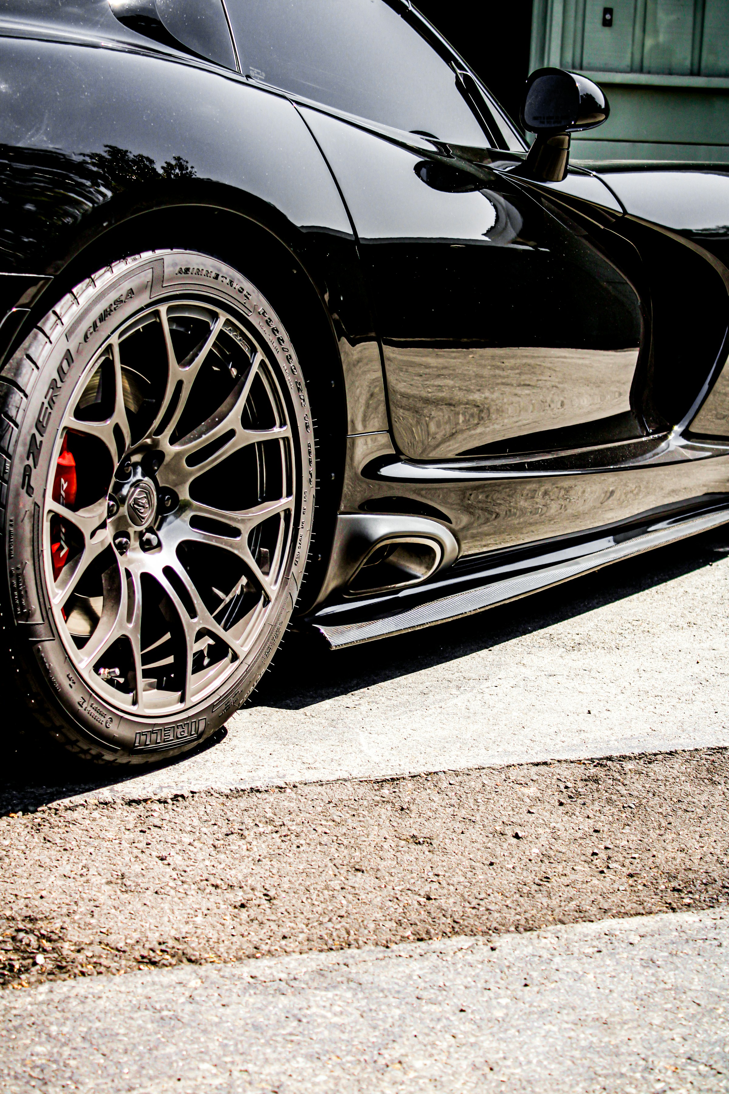 Close-up of a black car | Source: Unsplash