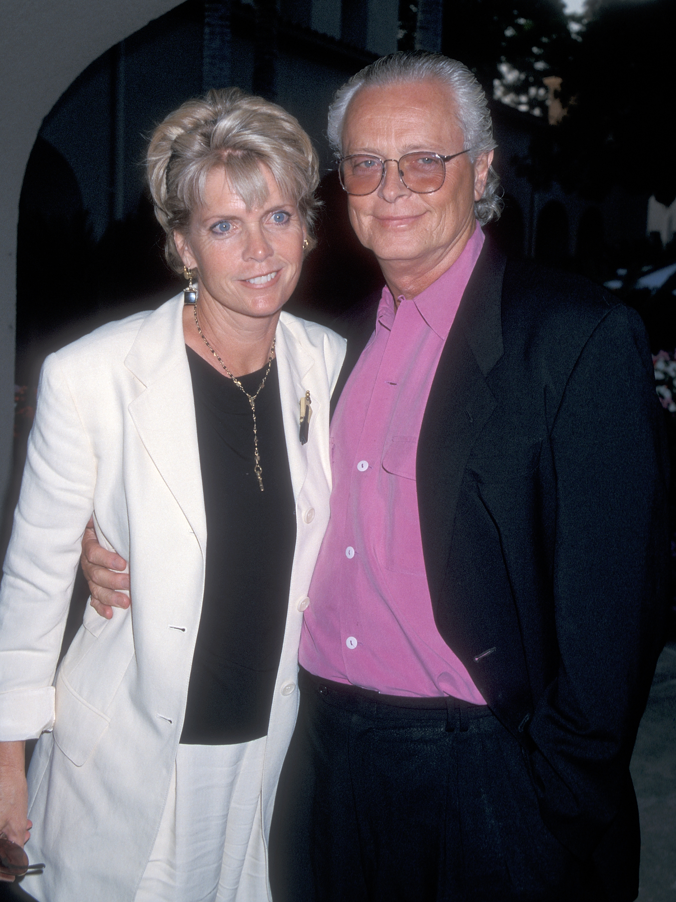 Actress Meredith Baxter and husband actor Michael Blodgett attend the CBS Summer TCA Press Tour on July 24, 1998 at the Ritz-Carlton Hotel in Pasadena, California. | Source: Getty Images