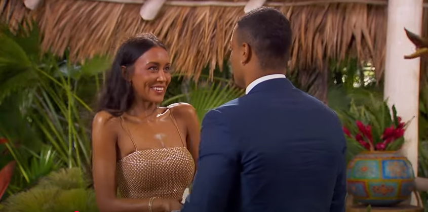 Grant Ellis and Litia Garr on "The Bachelor" season 29 finale posted on March 25, 2025 | Source: YouTube/thebachelornationn