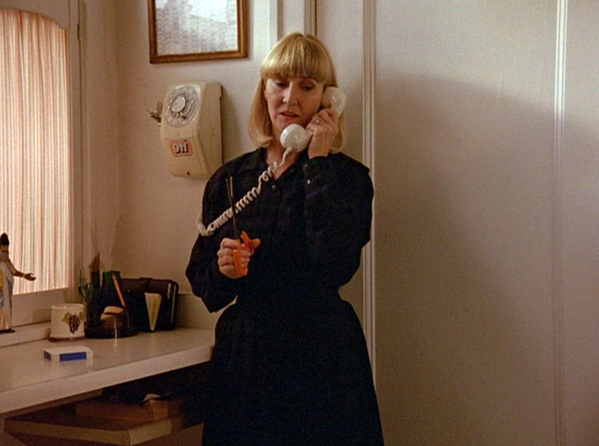 Charlotte Stewart in a scene from the first episode of the television series 'Twin Peaks,' originally broadcast on April 8, 1990. | Photo: Getty Images