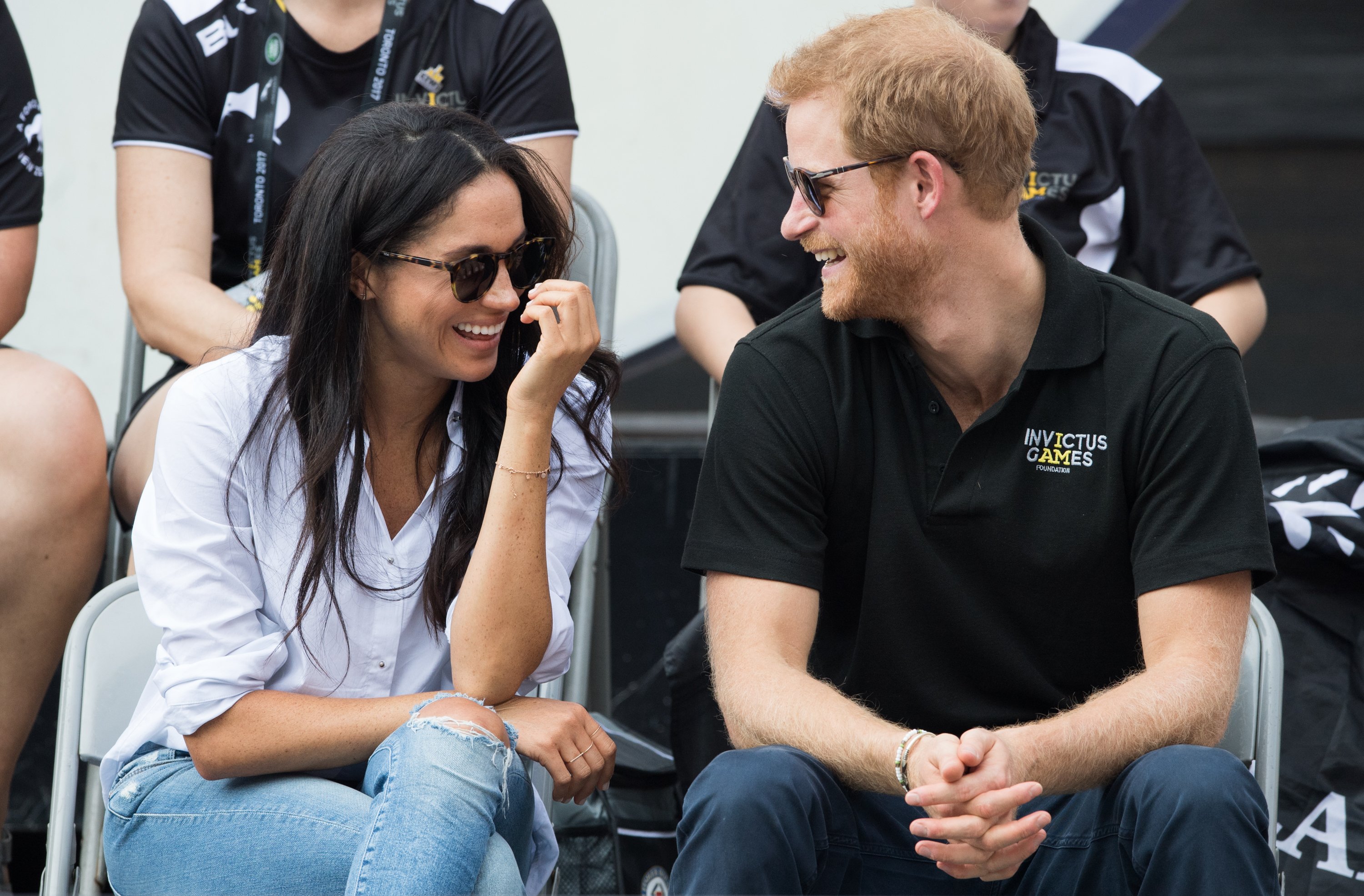 Meghan Markle and Prince Harry attending wheelchair tennis on day 3 of the Invictus Games Toronto 2017 on September 25, 2017 in Toronto, Canada. | Source: Getty Images