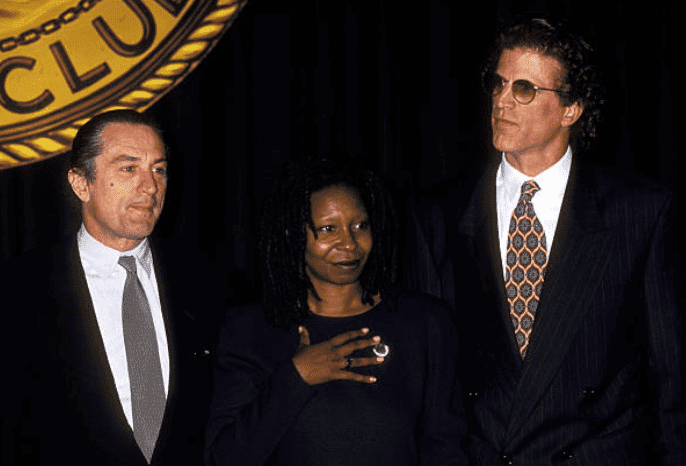 Robert DeNiro, Whoopi Goldberg and Ted Danson pose together, on October 8, 1993 | Source: Ron Galella/Ron Galella Collection via Getty Images
