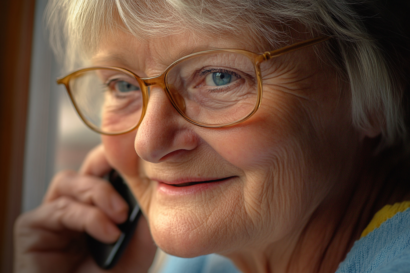 A woman talking on the phone | Source: Midjourney