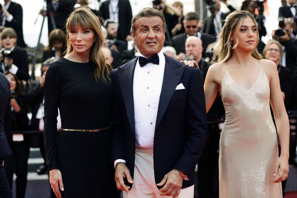 Jennifer Flavin, Sylvester Stallone, and Sophia Rose Stallone attend the closing ceremony of the 72nd annual Cannes Film Festival on May 25, 2019, in Cannes, France. | Source: Getty Images.