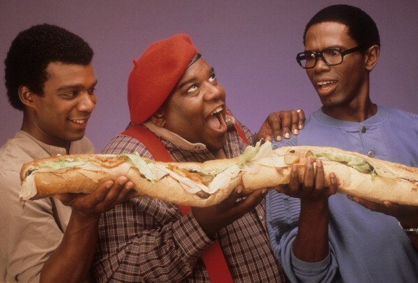 Haywood Nelson, Fred 'Rerun' Berry and Ernest Thomas from the TV show 'What's Happening Now!!' pose for a portrait circa 1985 in Los Angeles, California | Photo: Getty Images