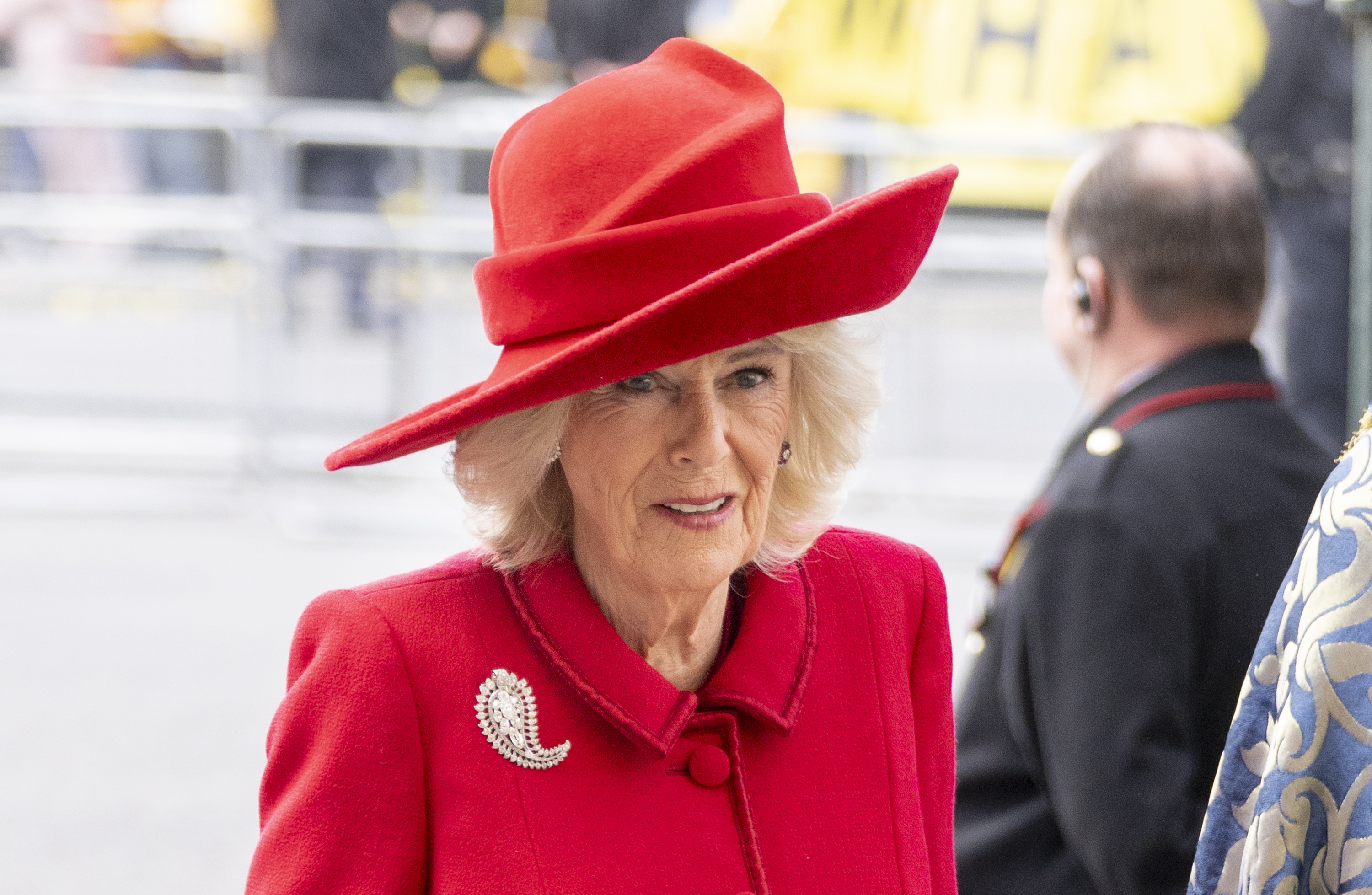 Queen Camilla at the annual Commonwealth Day Service of Celebration at Westminster Abbey on 9 March 2026 in London, England. | Source: Getty Images