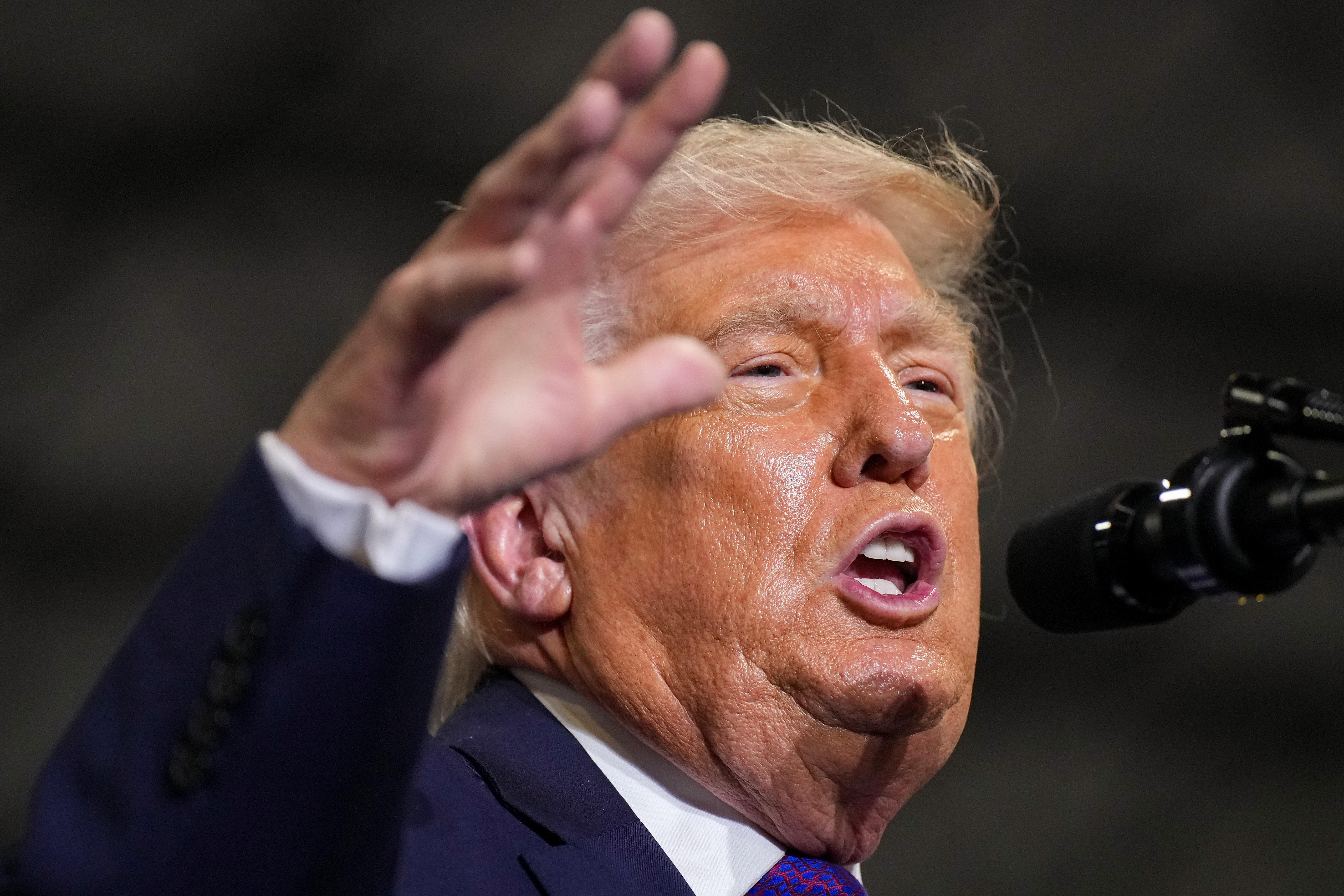 President Donald Trump speaks during an event at Verst Logistics in Hebron, Kentucky, on March 11, 2026 | Source: Getty Images