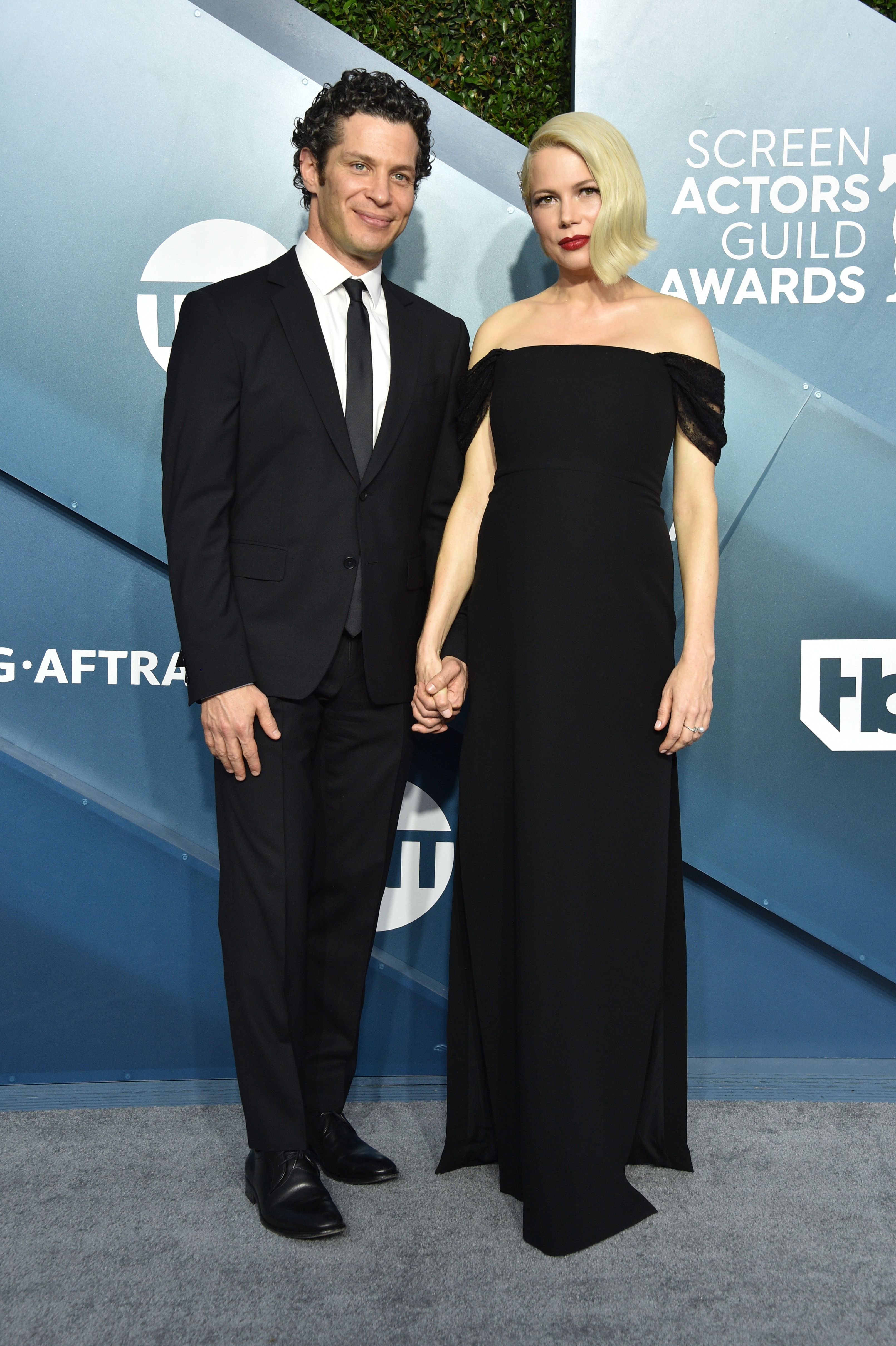 Thomas Kail and Michelle Williams at the 26th Annual Screen Actors Guild Awards at The Shrine Auditorium on January 19, 2020 in Los Angeles, California | Photo: Getty Images 