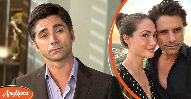 John Stamos as Ken Turner in an episode of "Law & Order: Special Victims Unit" [left], Caitlin McHugh and John Stamos on their date night [right] | Photo: Getty Images, Instagram.com/caitlinskybound