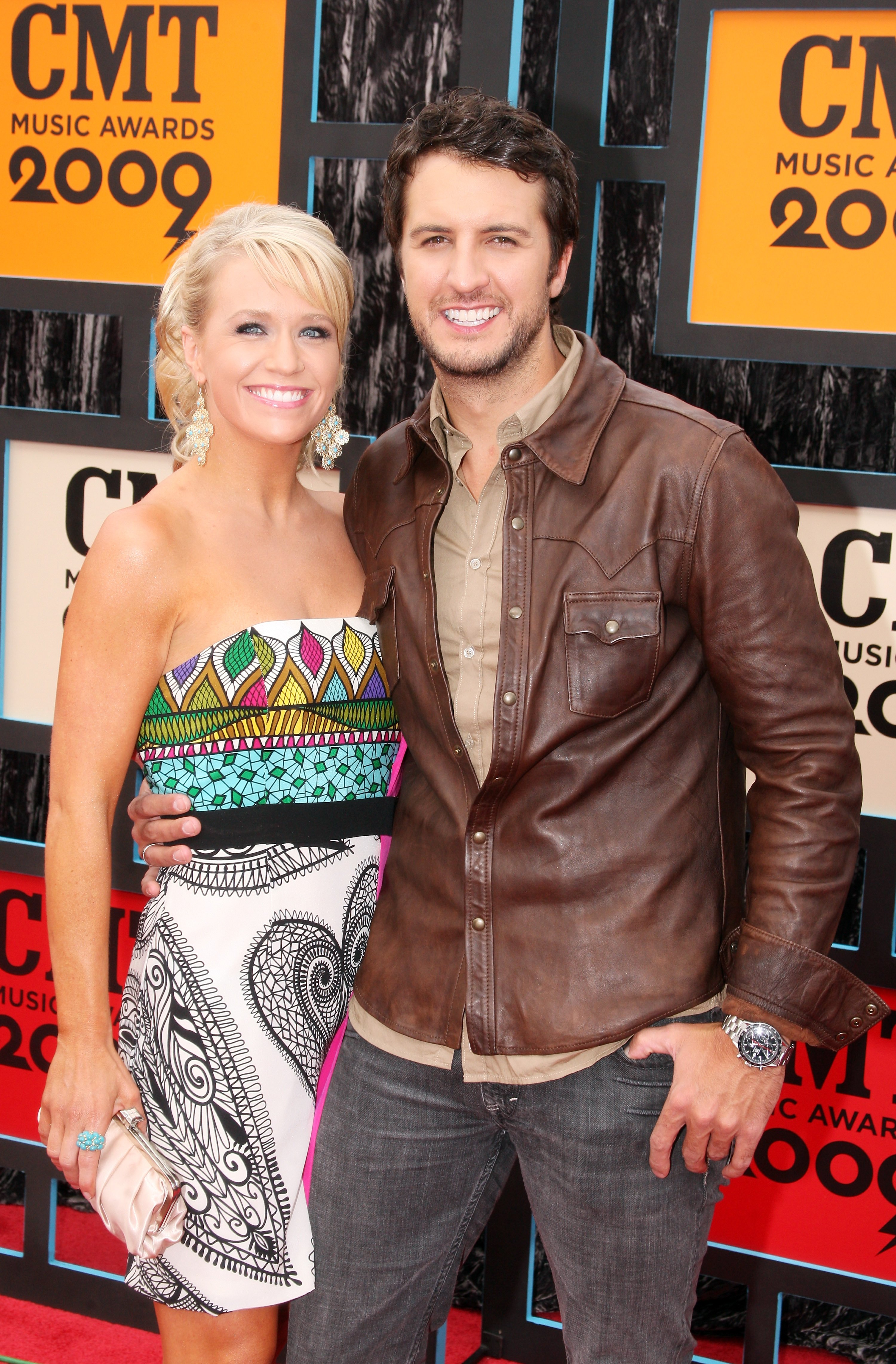 Luke Bryan and Caroline Boyer in Nashville in 2009. | Source: Getty Images 