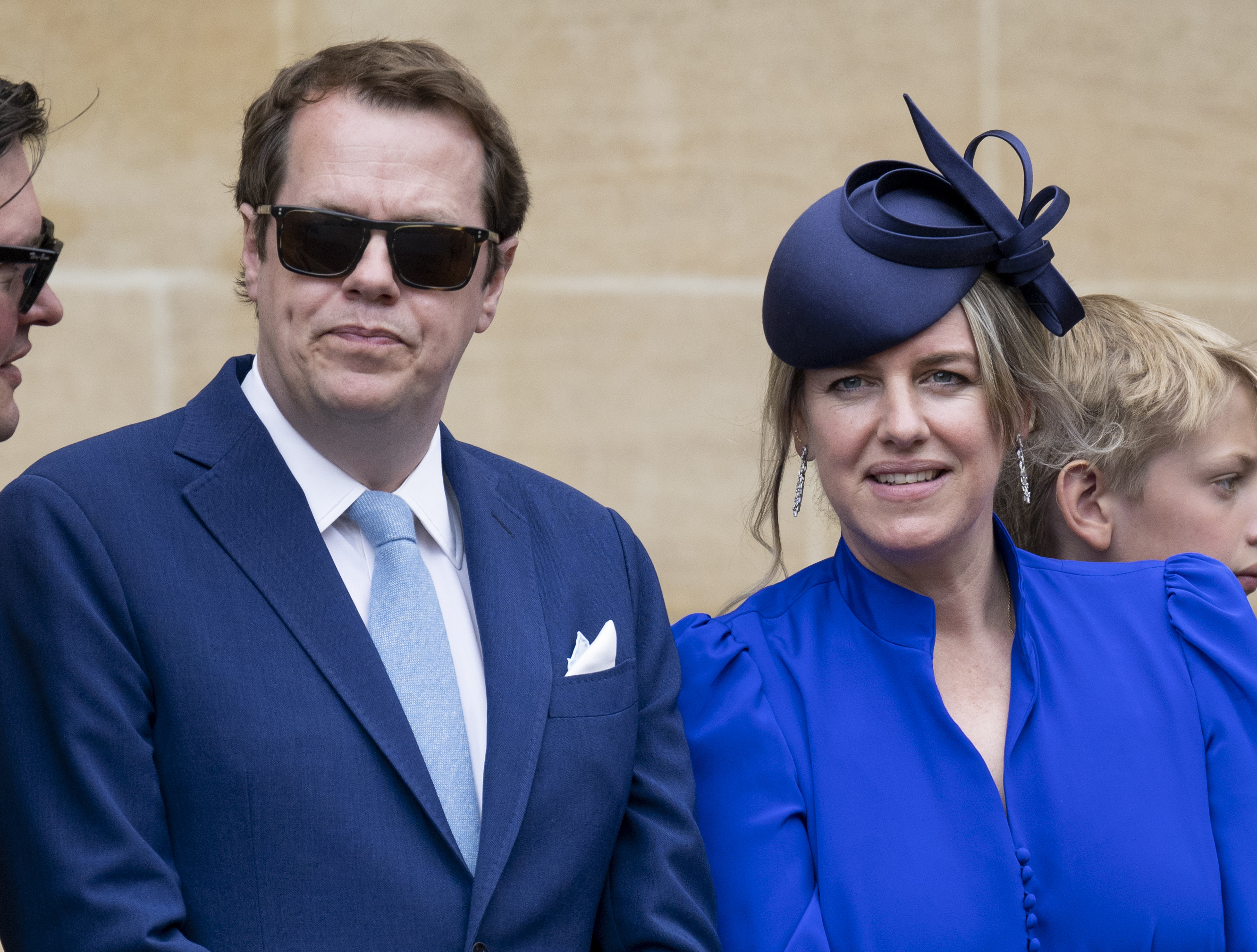Tom Parker Bowles and Laura Lopes at the Order of the Garter service in Windsor, England, on June 13, 2022. | Source: Getty Images