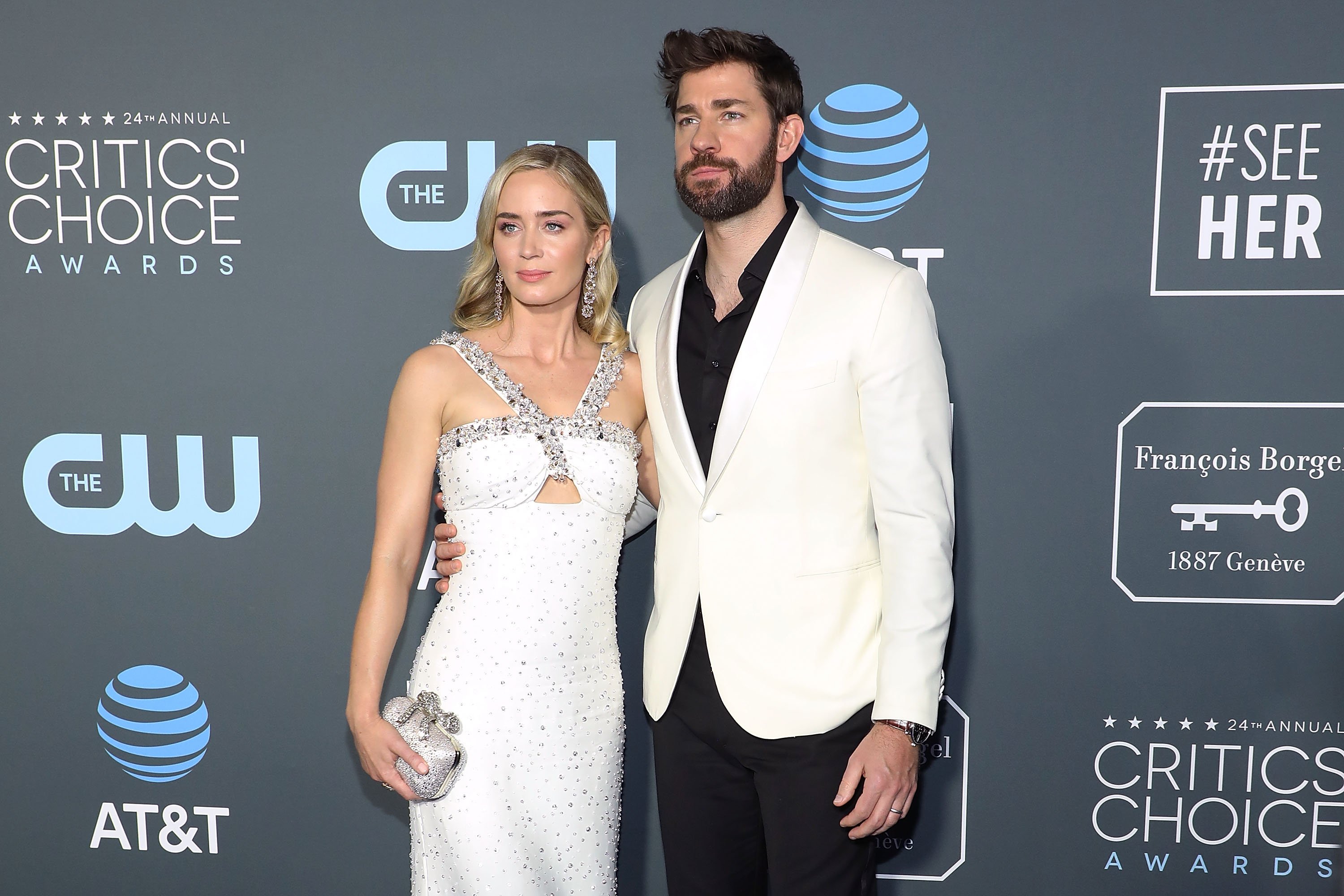 Emily Blunt and John Krasinski pictured at The 24th Annual Critics' Choice Awards, 2019, California. | Photo: Getty Images