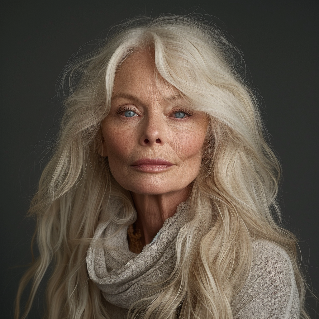 Pamela Anderson in her 60s to 70s via AI | Source: Midjourney