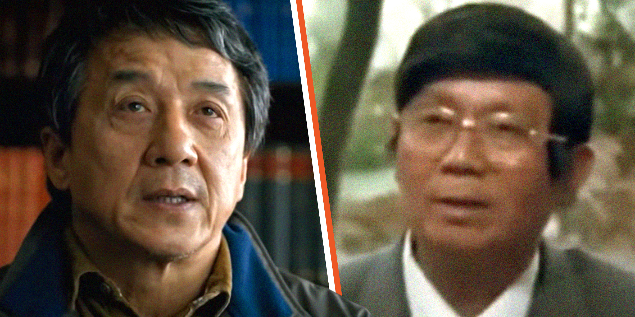 Jackie Chan (L), Fang Shisheng (R) | Source: youtube.com/STXfilms | youtube.com/ 锦鲤娱塘