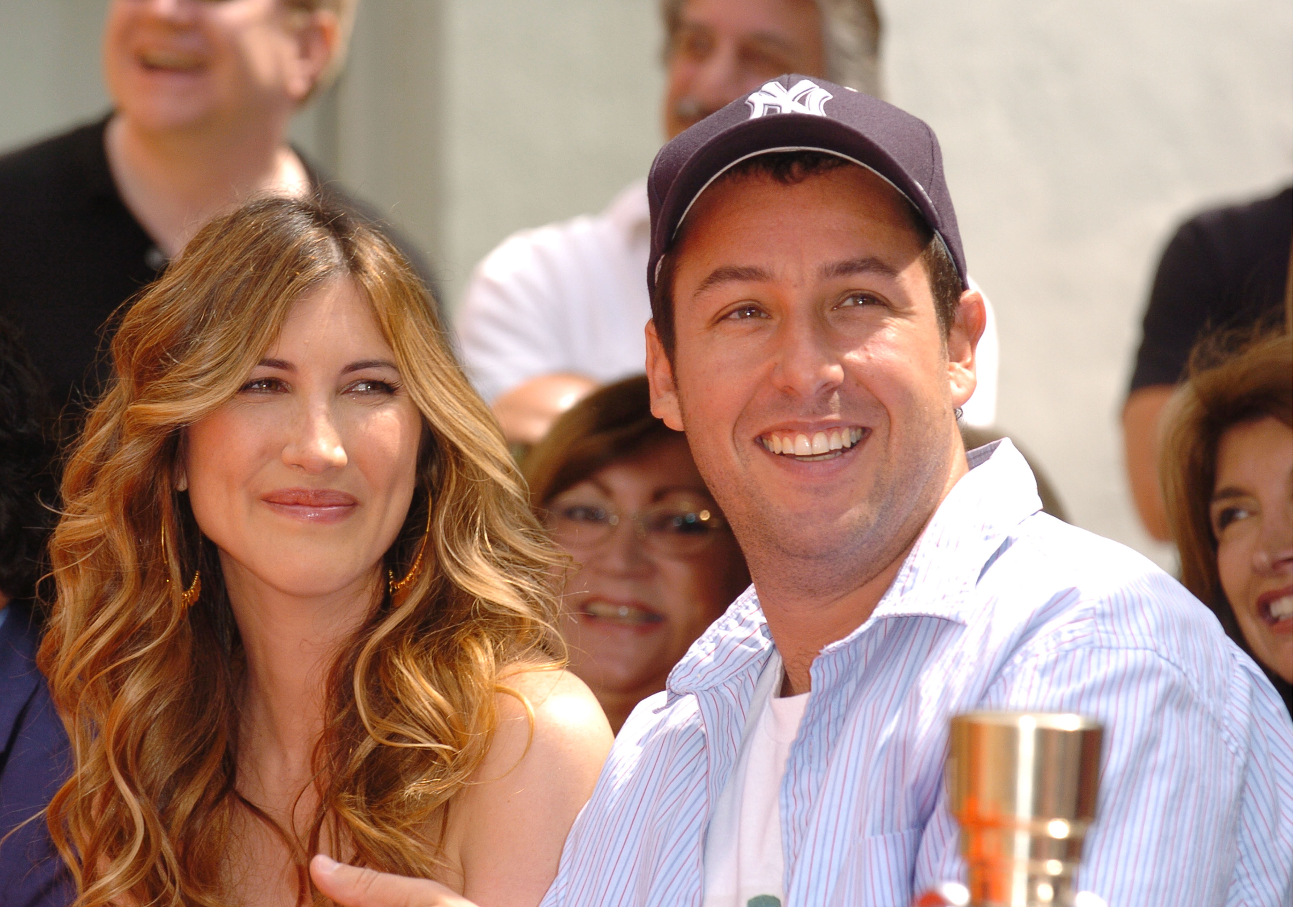 Adam Sandler and Jackie Sandler in Hollywood, California in 2005. | Source: Getty Images