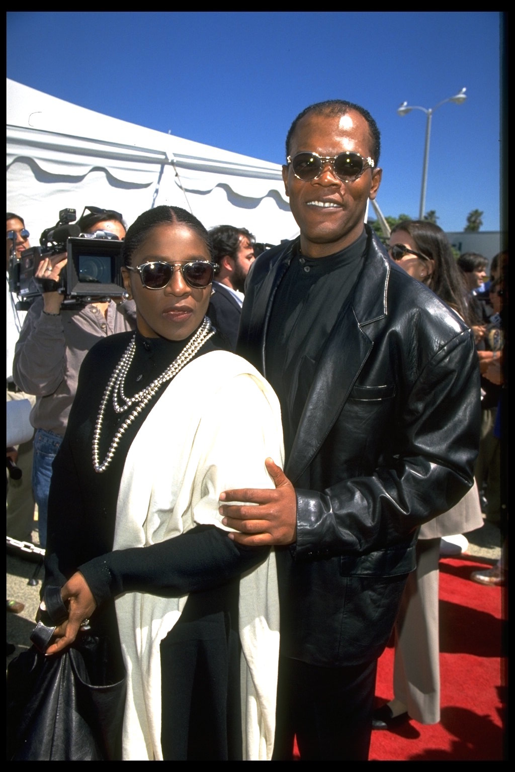 LaTanya Richardson and Samuel L. Jackson circa 1995. | Source: Getty Images