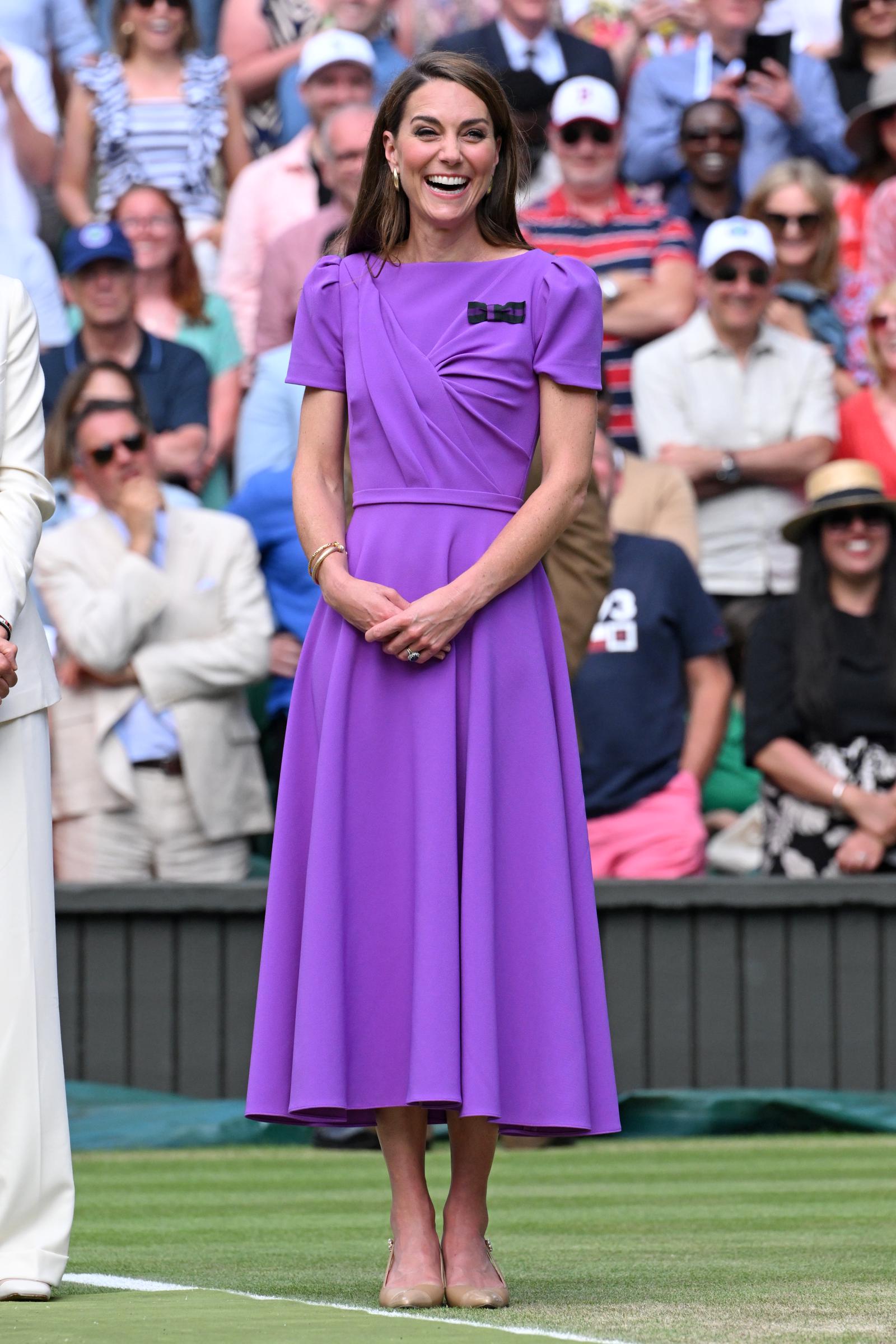 Kate Middleton at the All England Lawn Tennis and Croquet Club on July 14, 2024, in London, England. | Source: Getty Images