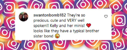 A fan comments on the resemblance between Kelly Clarkson and her kids, Remy and River, from a post dated January 8, 2025 | Source: Instagram/kellyclarksonshow