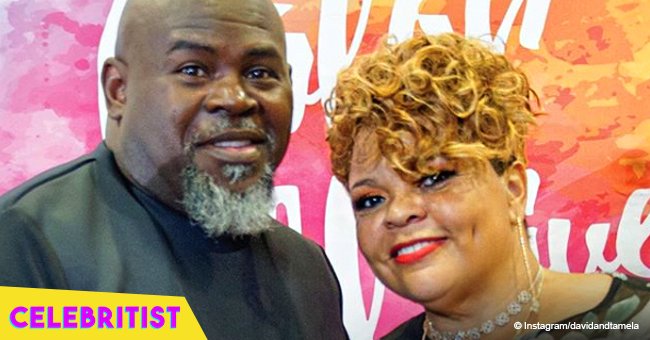 David & Tamela Mann's son shares photo with his wife & their little kids in matching outfits