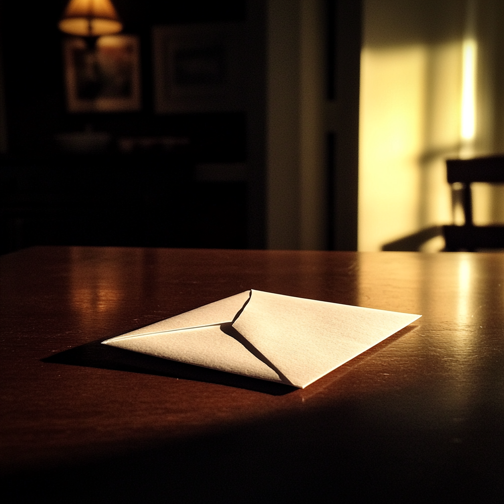 A white envelope | Source: Midjourney