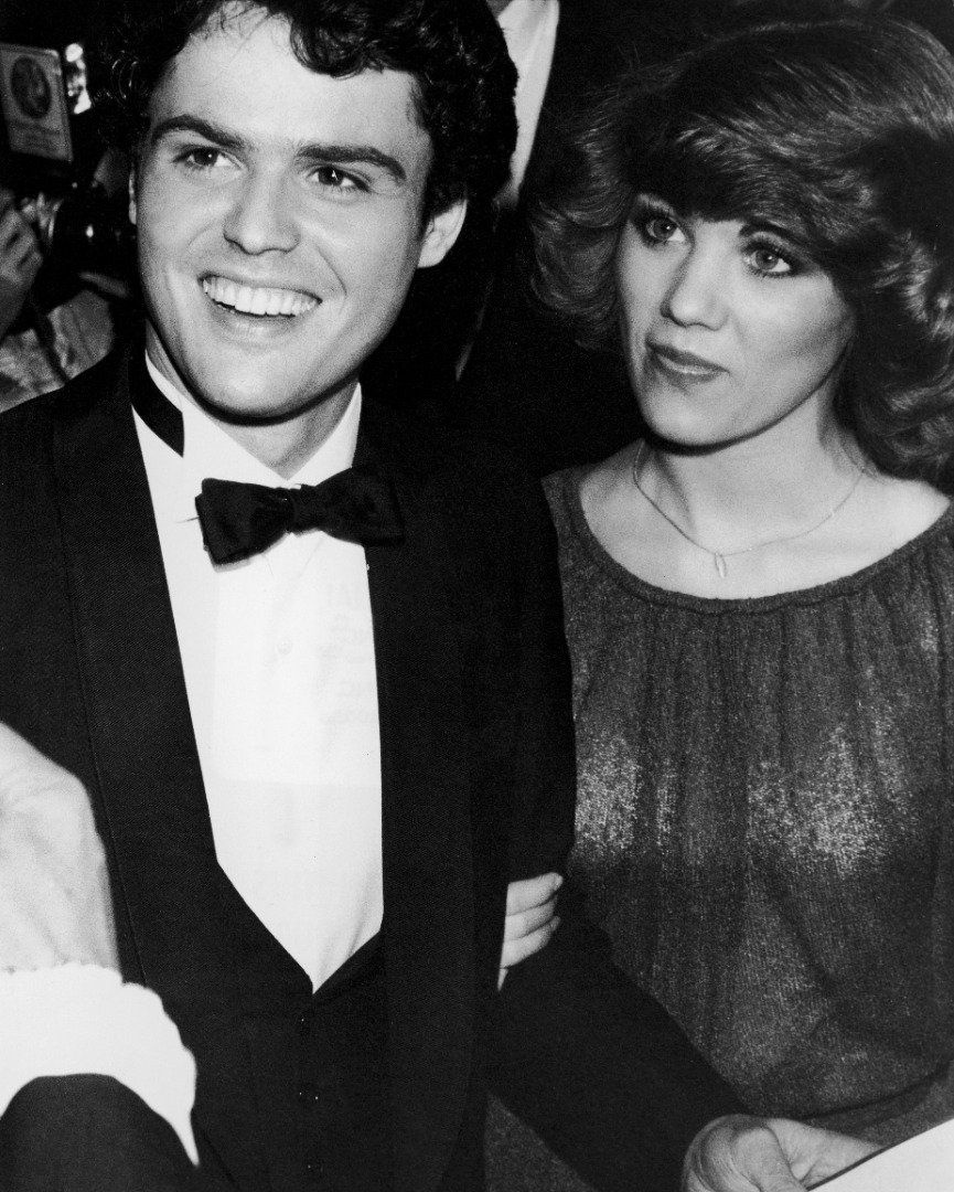 American singer and actor Donny Osmond and wife, Debbie, at the premiere of the film, 'Goin' Coconuts,' Los Angeles, California, in October 1978. | Source: Getty Images