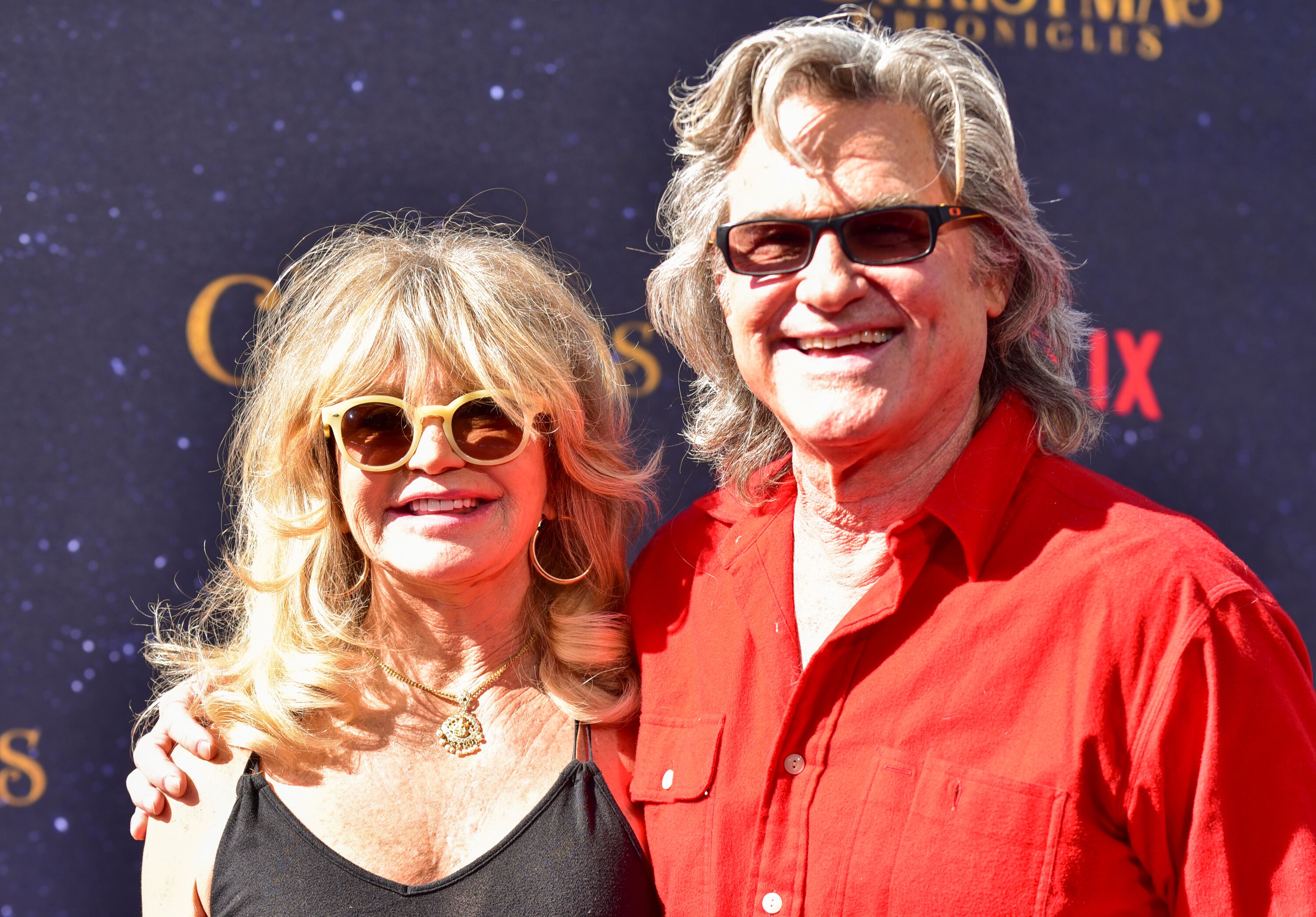 Goldie Hawn et Kurt Ruseel à la première des "Chroniques de Noël". l Source : Getty Images